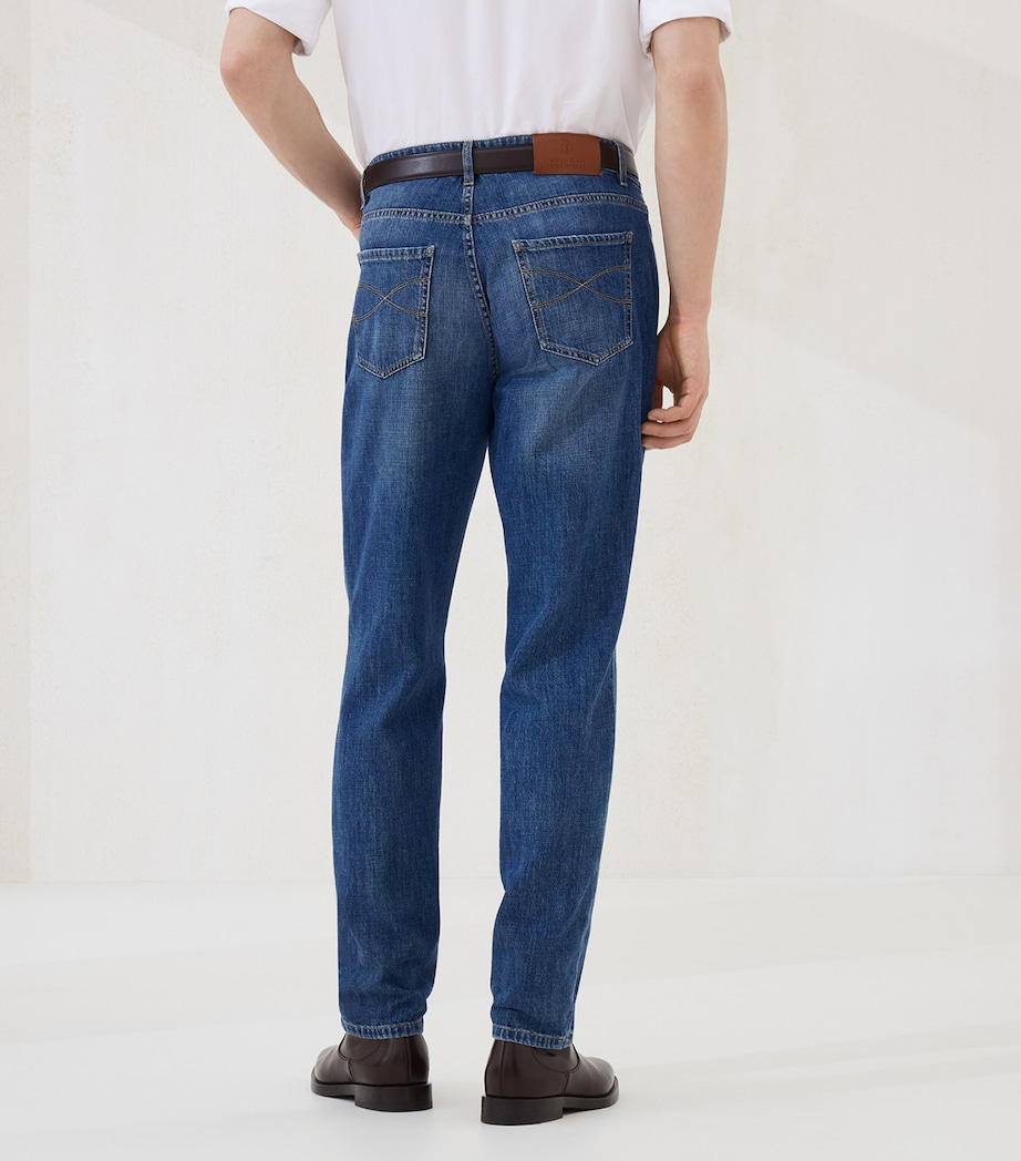 Leisure Ripped Straight-Fit Jeans C1471 Image 3