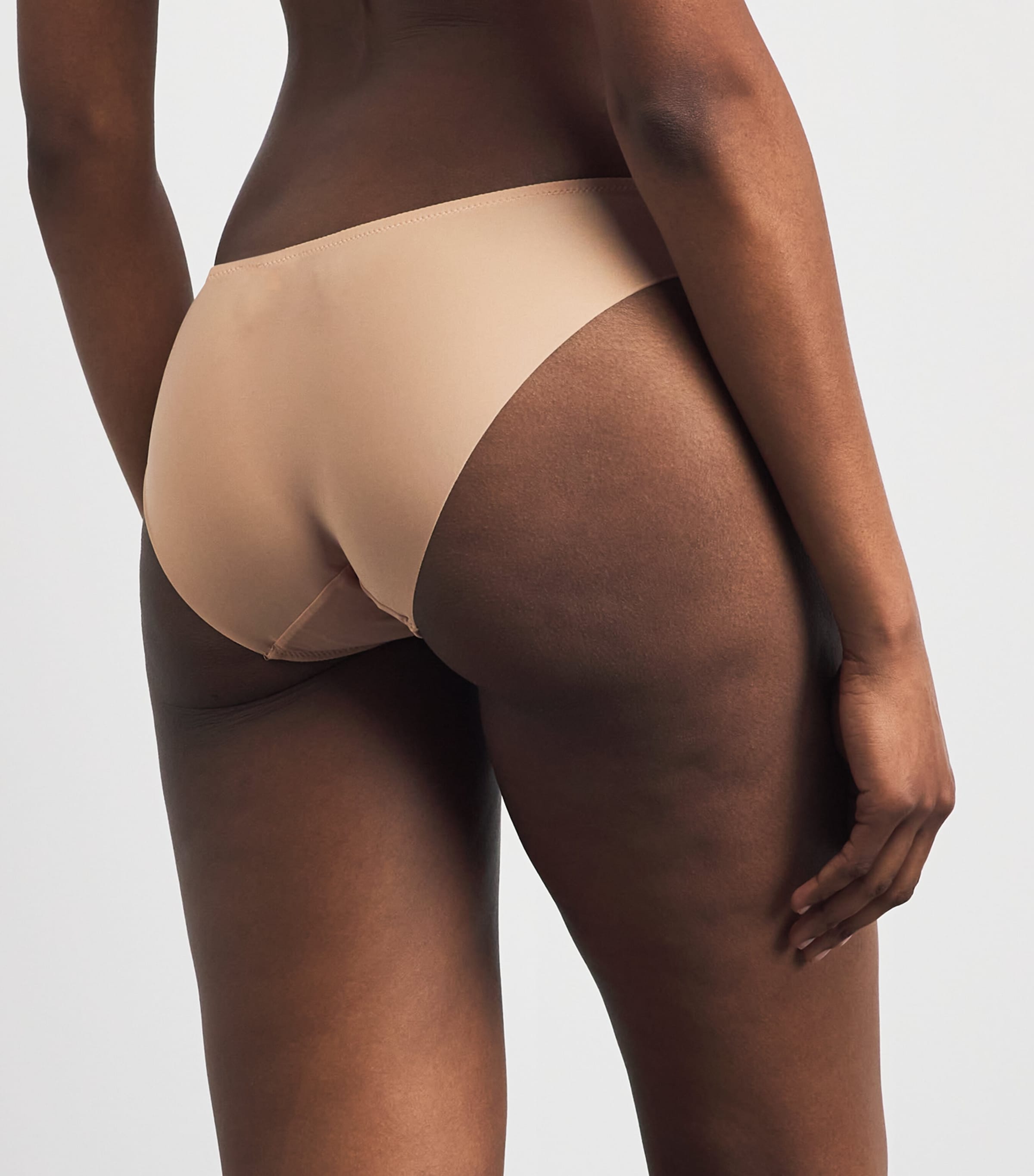 Aubade Womens Sheer Emotion Brazilian Briefs Sand Image 3