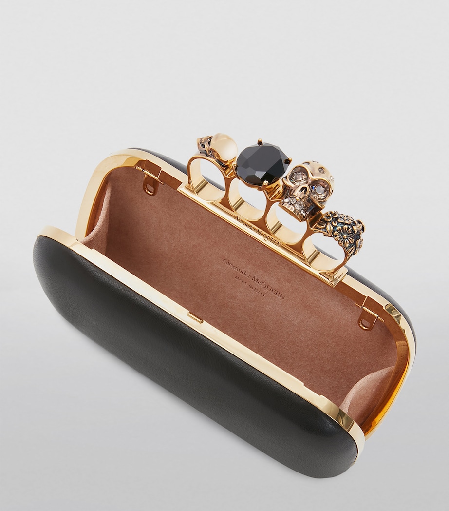McQueen Skull Four-Ring Clutch Bag Image 4