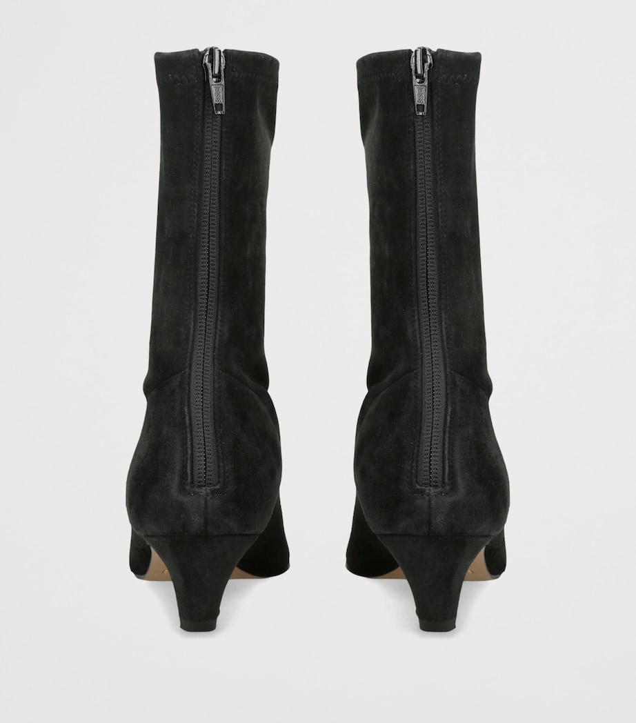 Khaite Suede Arizona Ankle Boots 40 Black Image 3
