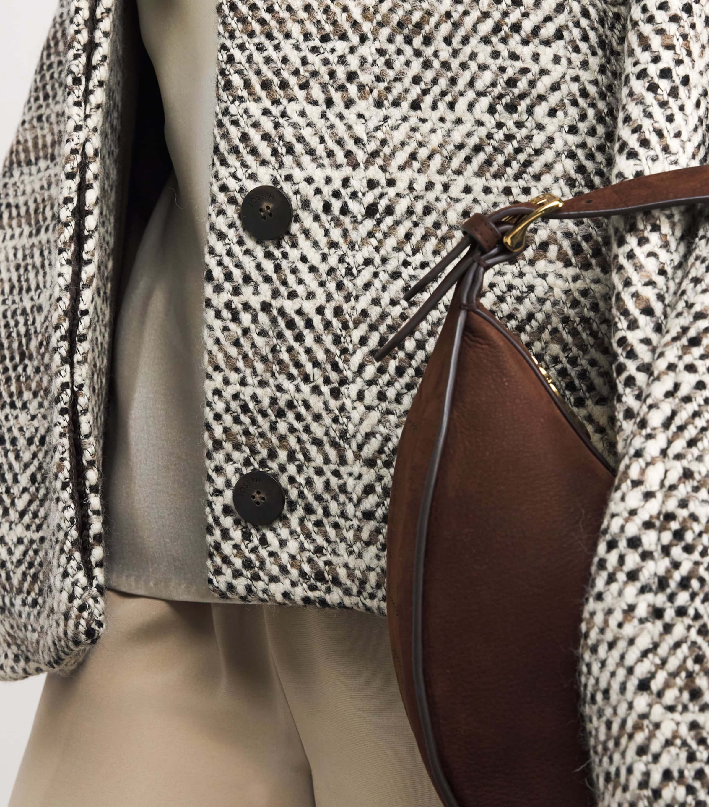 Virgin Wool-Blend Geroux Jacket COCOA COMBO Image 6