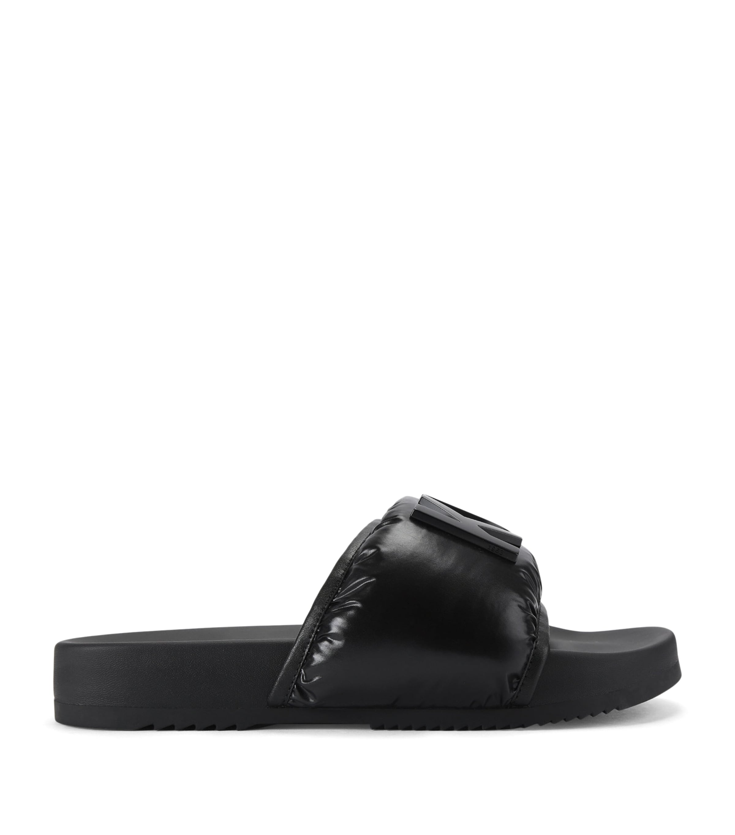 Kurt Geiger London Embellished Kurt Puff Slides Black Image 1