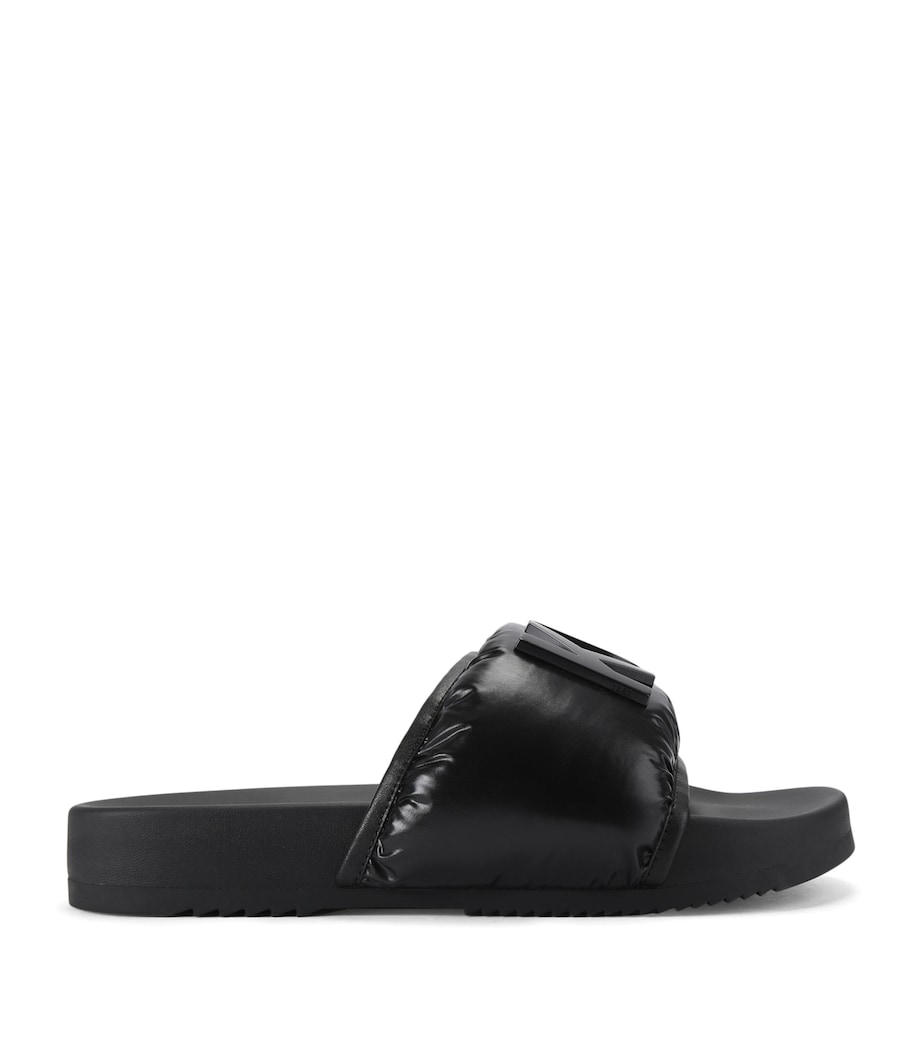 Kurt Geiger London Embellished Kurt Puff Slides Black Image 1