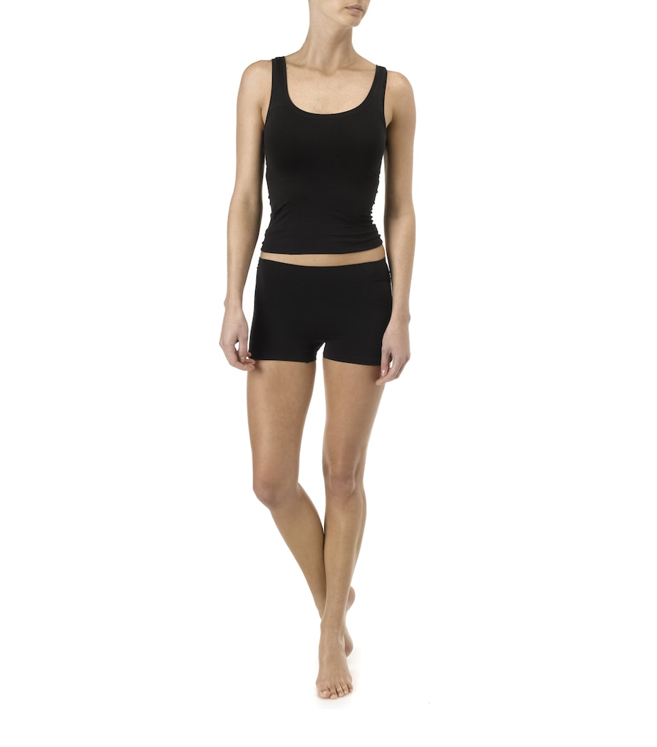 Touch Feeling Boy Leg Brief BLACK Image 2