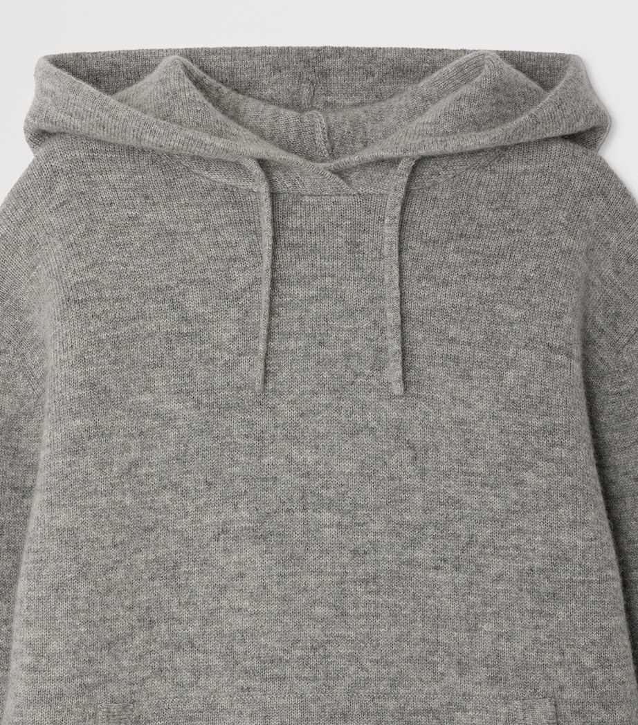 Wool-Cashmere Hoodie (10-14 Years) GRIS CHINE MOYEN Image 3