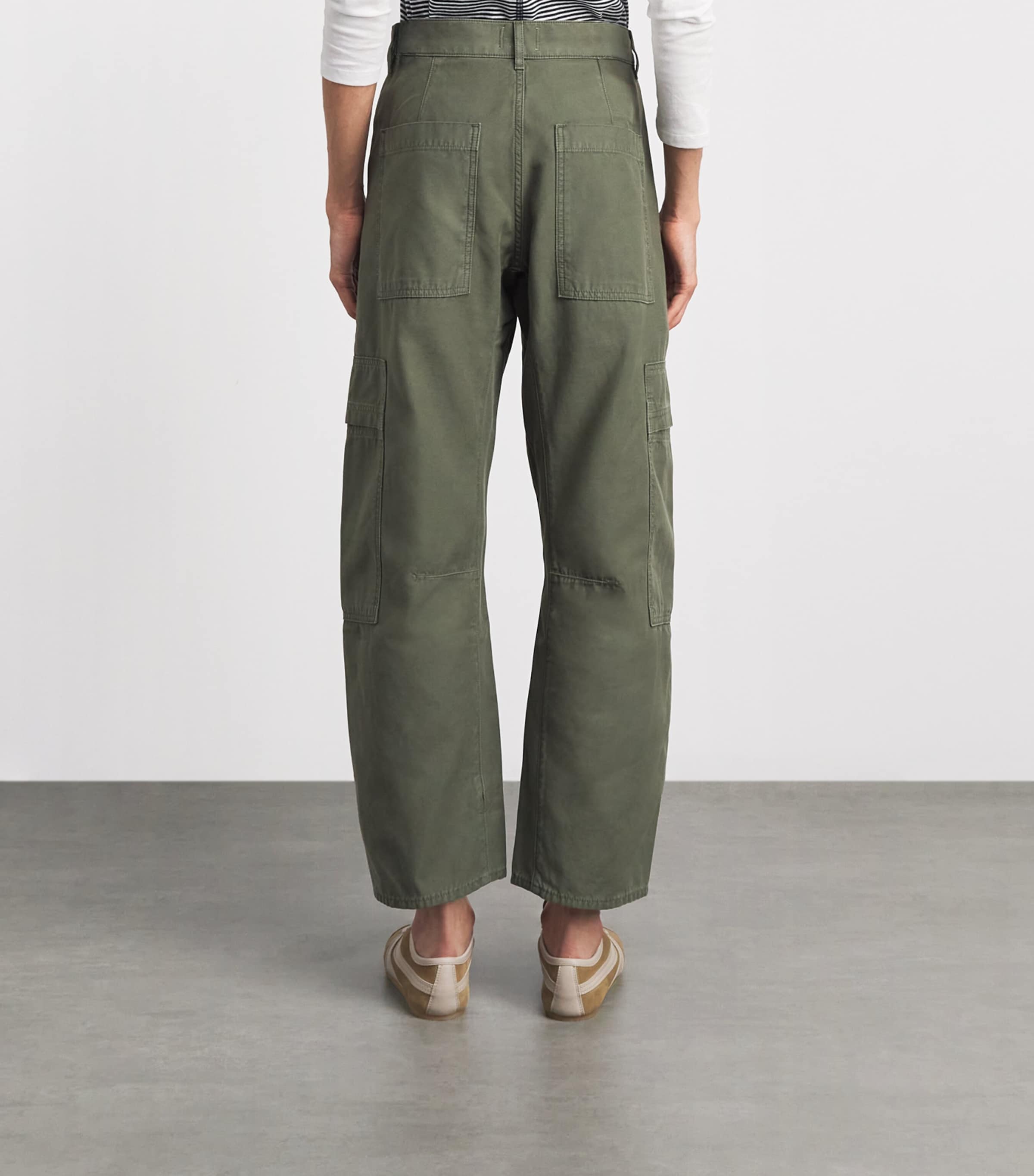 Citizens of Humanity Womens Cotton Patch-Pocket Cargo Trousers Dogwood Image 5