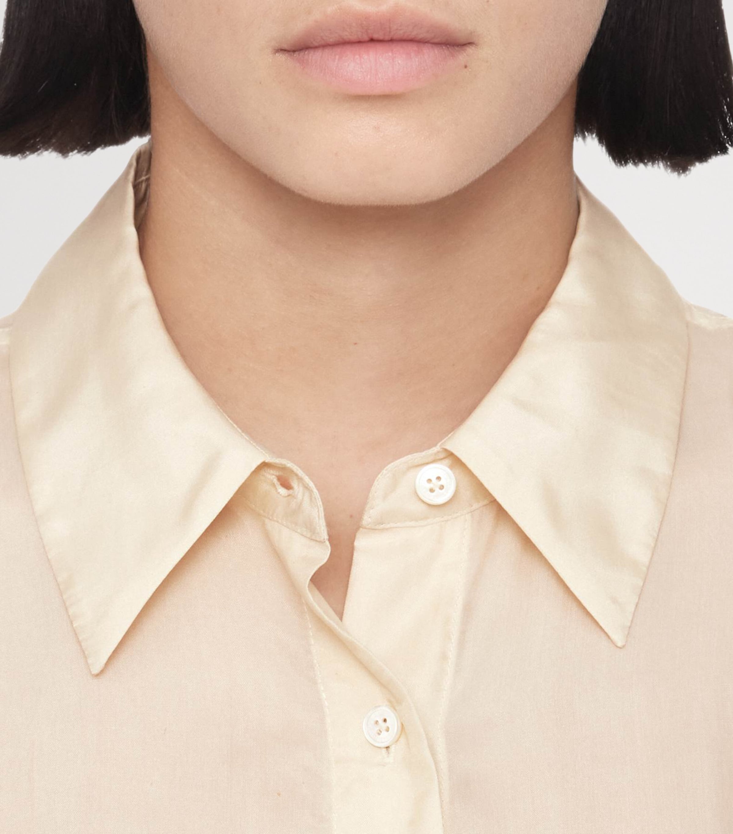 AllSaints Womens Oversized Yurra Shirt Dress Ecru White Image 5