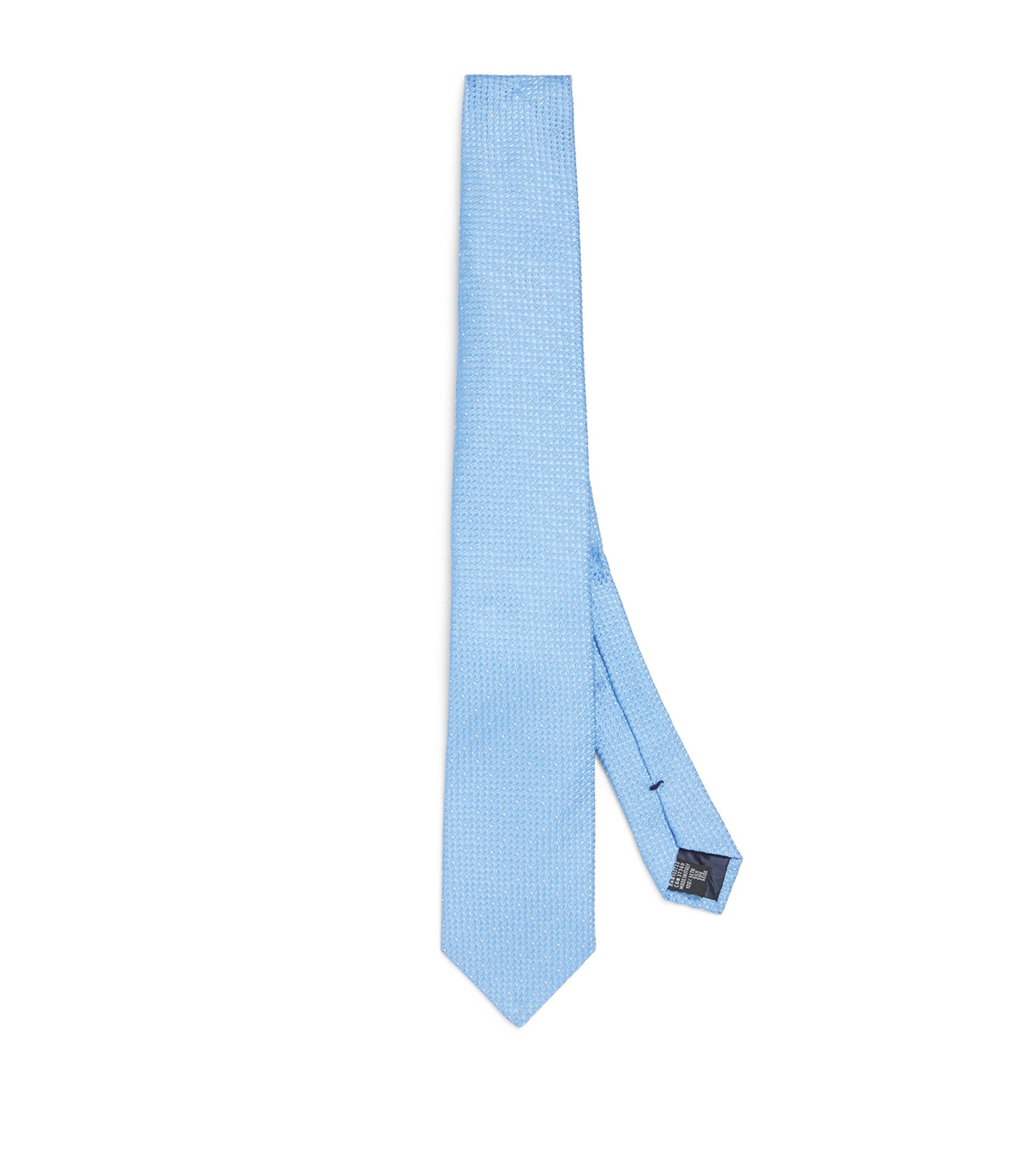 Emporio Armani Silk Patterned Tie In Blue