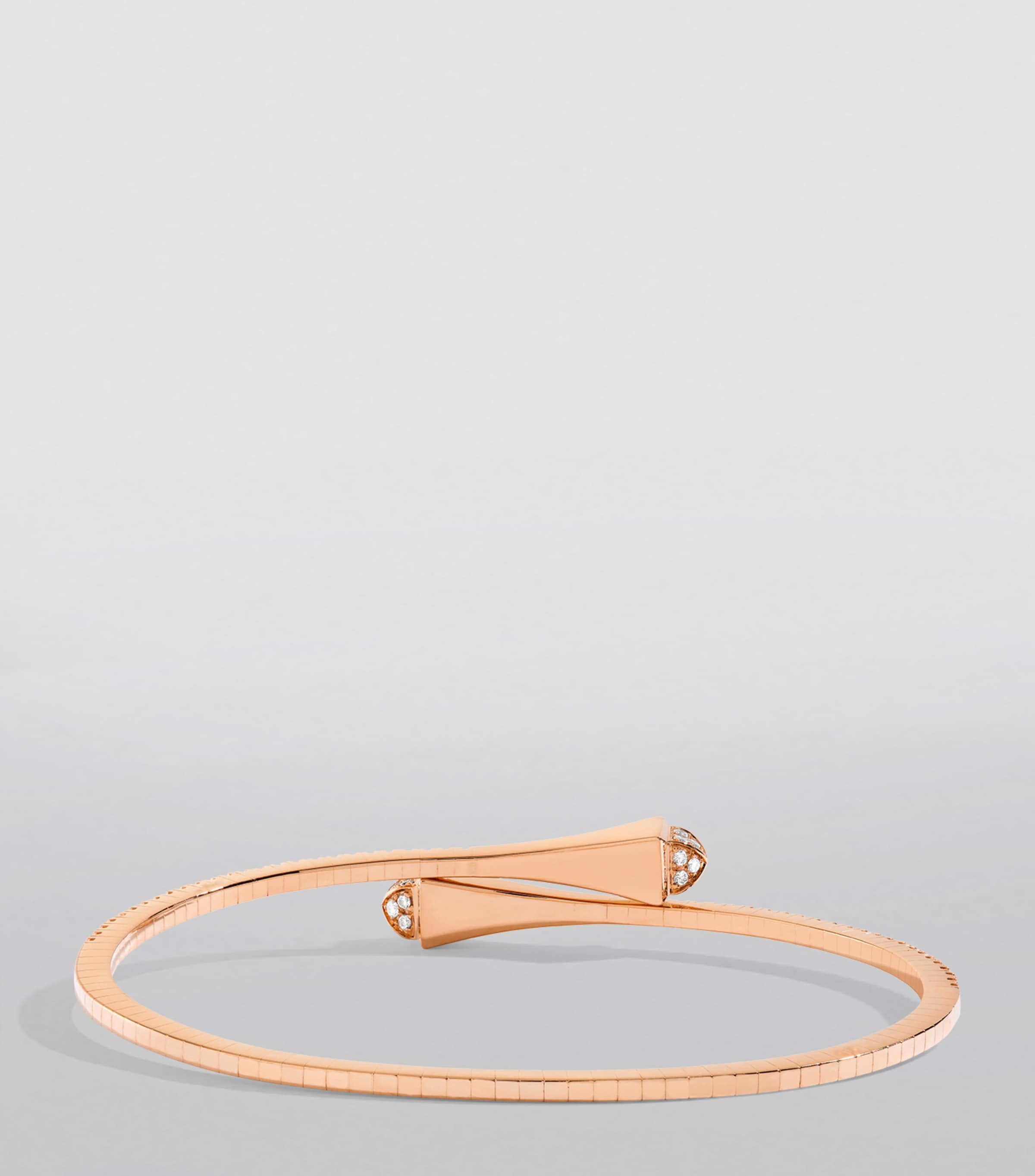 Rose Gold and Diamond Cleo Slim Bracelet ROSE GOLD Image 2