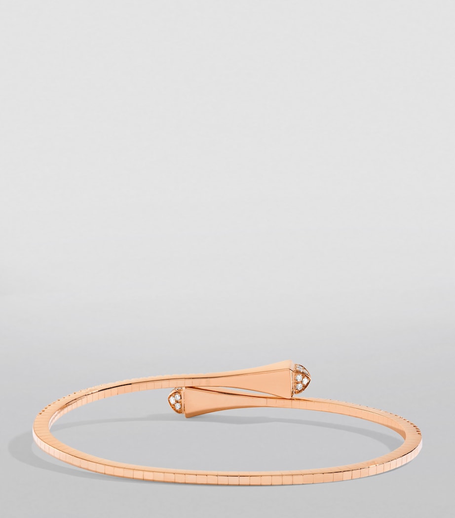 Rose Gold and Diamond Cleo Slim Bracelet ROSE GOLD Image 2