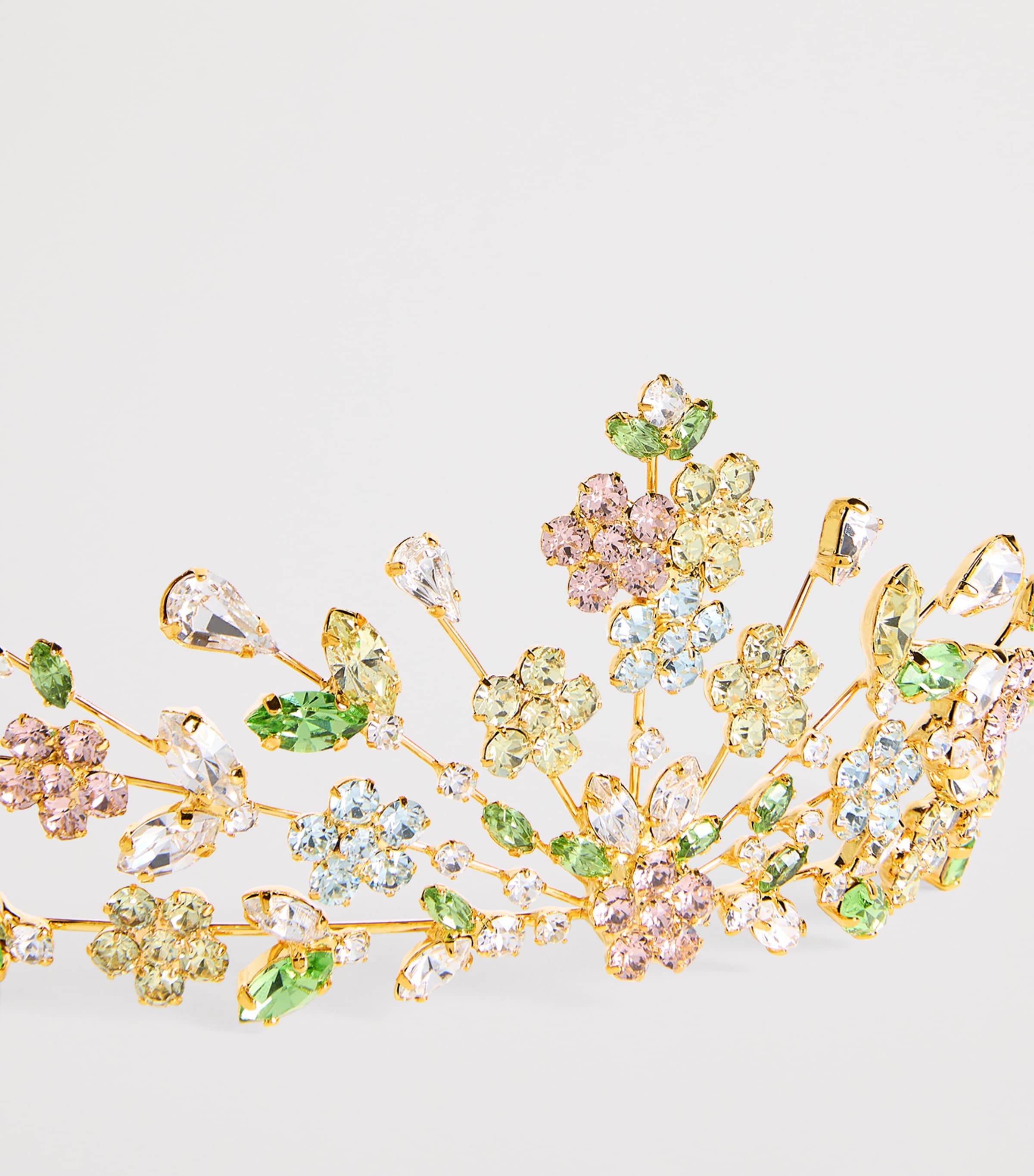 Jennifer Behr Gold-Plated Embellished Miriam Tiara Mutli Image 5