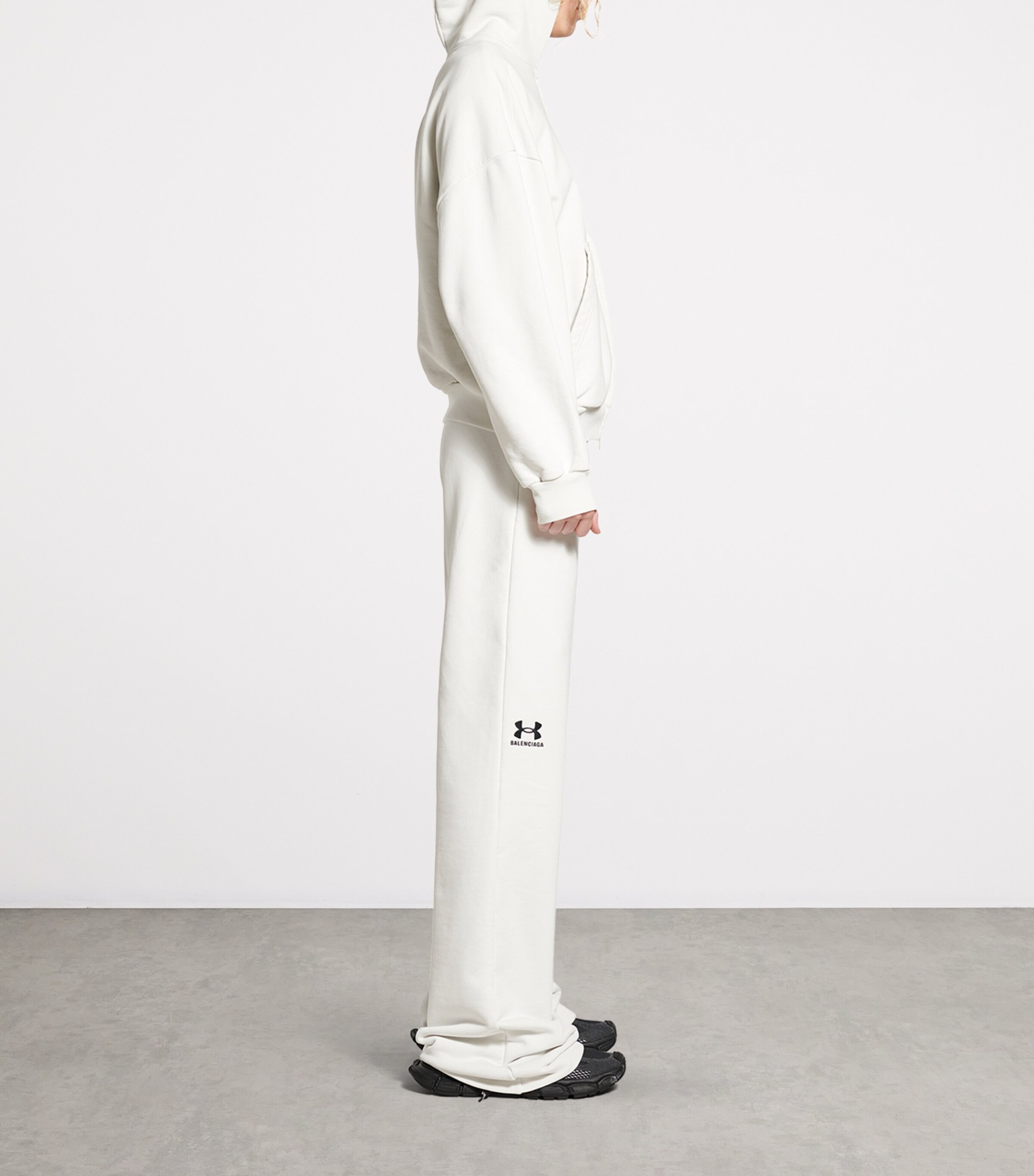 Balenciaga White x Under Armour Zip-Up Hoodie | Harrods US