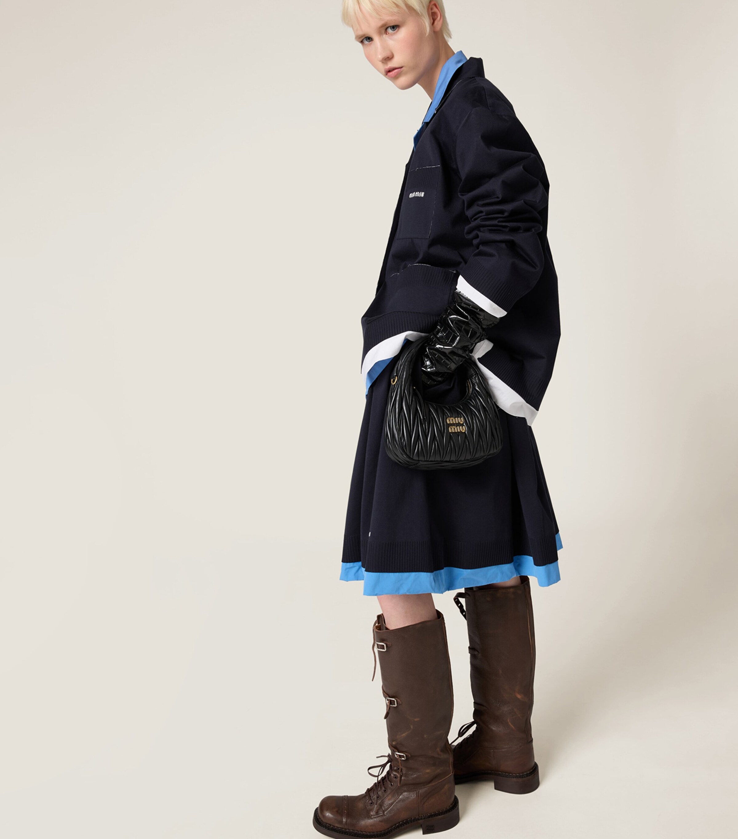 Miu Miu Leather Knee-High Boots Image 4