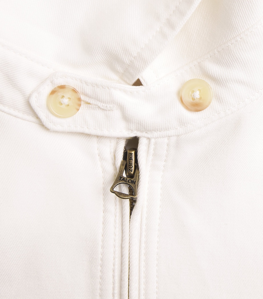 Twill Polo Pony Bomber Jacket TROPHY CREAM Image 5