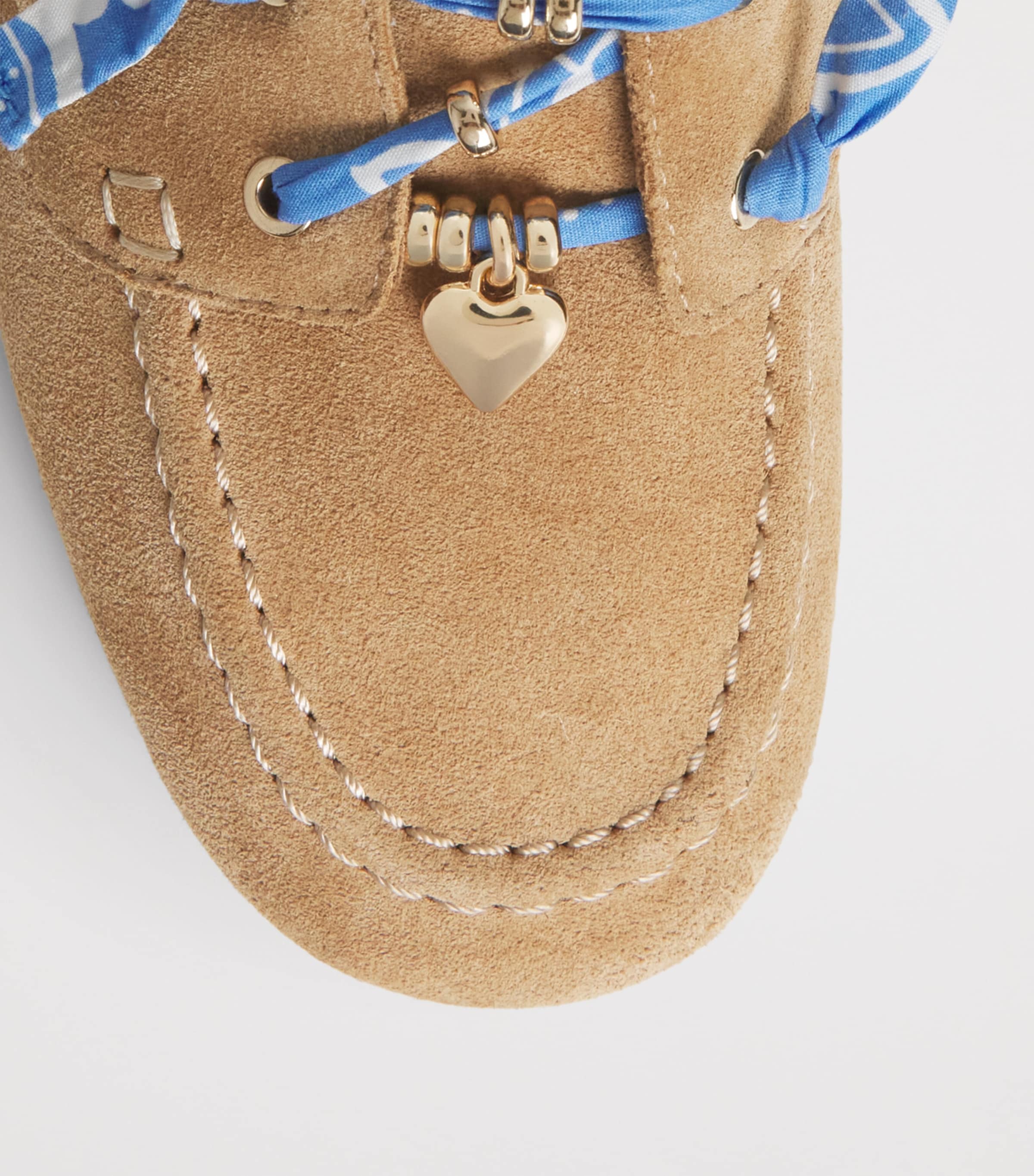 Maje Suede Boat Shoes Camel Image 4