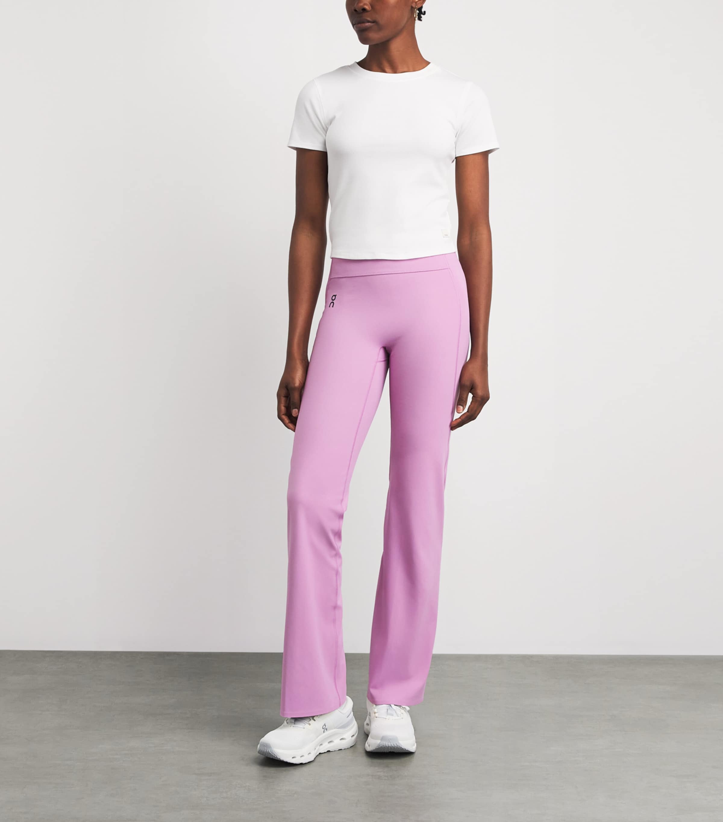 On Womens Studio Flared Leggings Pink Image 2