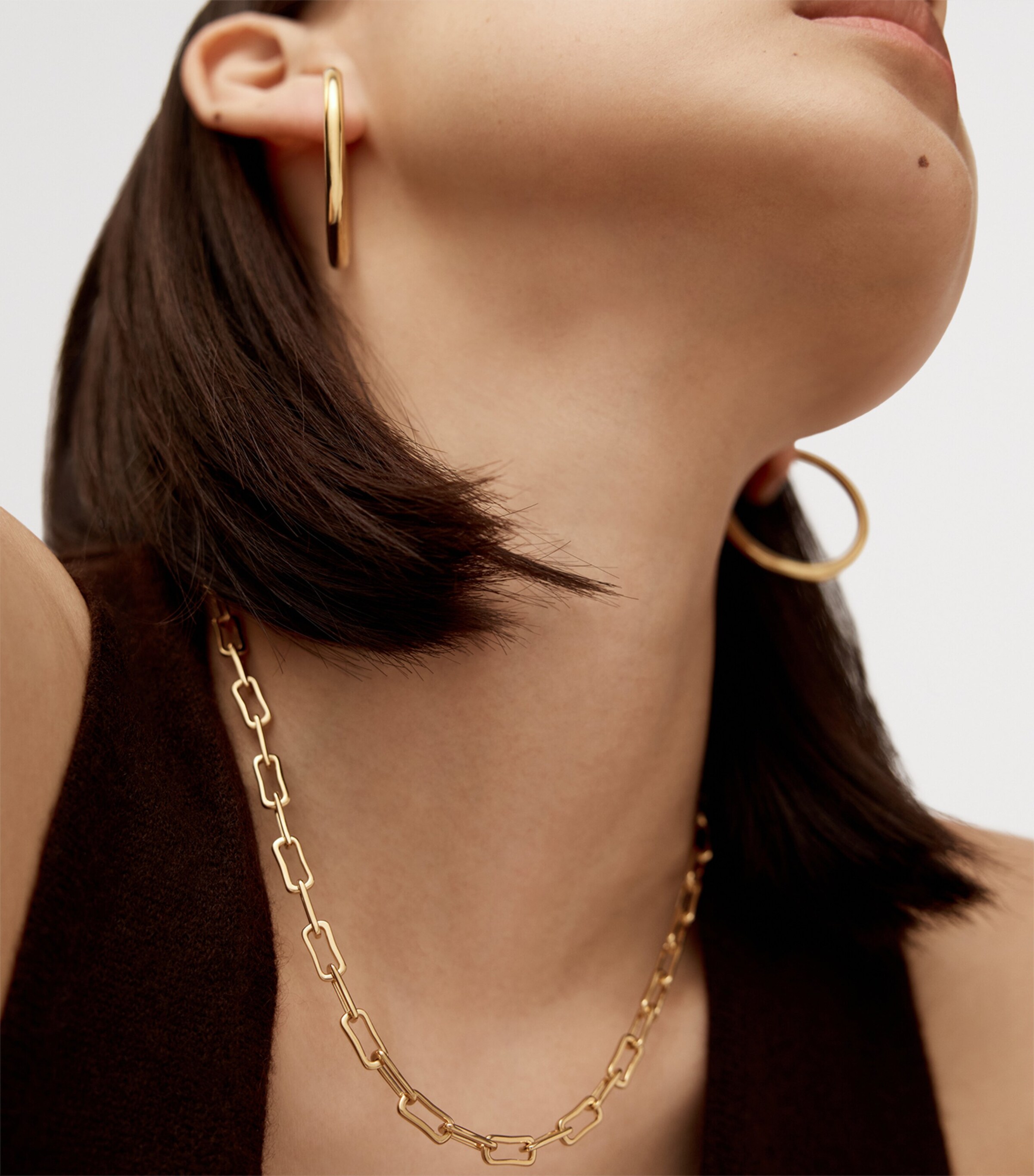 Monica Vinader Gold Vermeil Alta Mini Chain Necklace Gold Vermeil Image 2