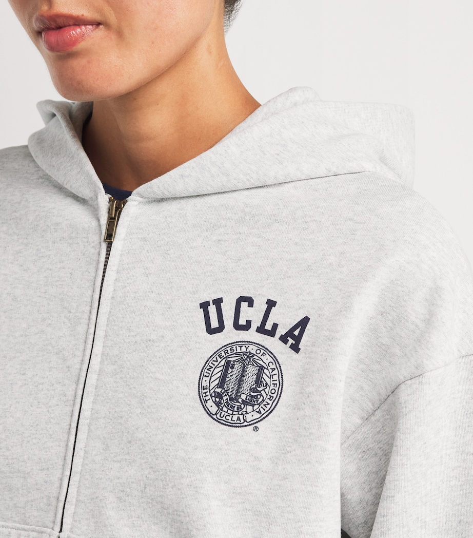 UCLA Crest Zip-Up Hoodie HEATHER GRAY Image 6