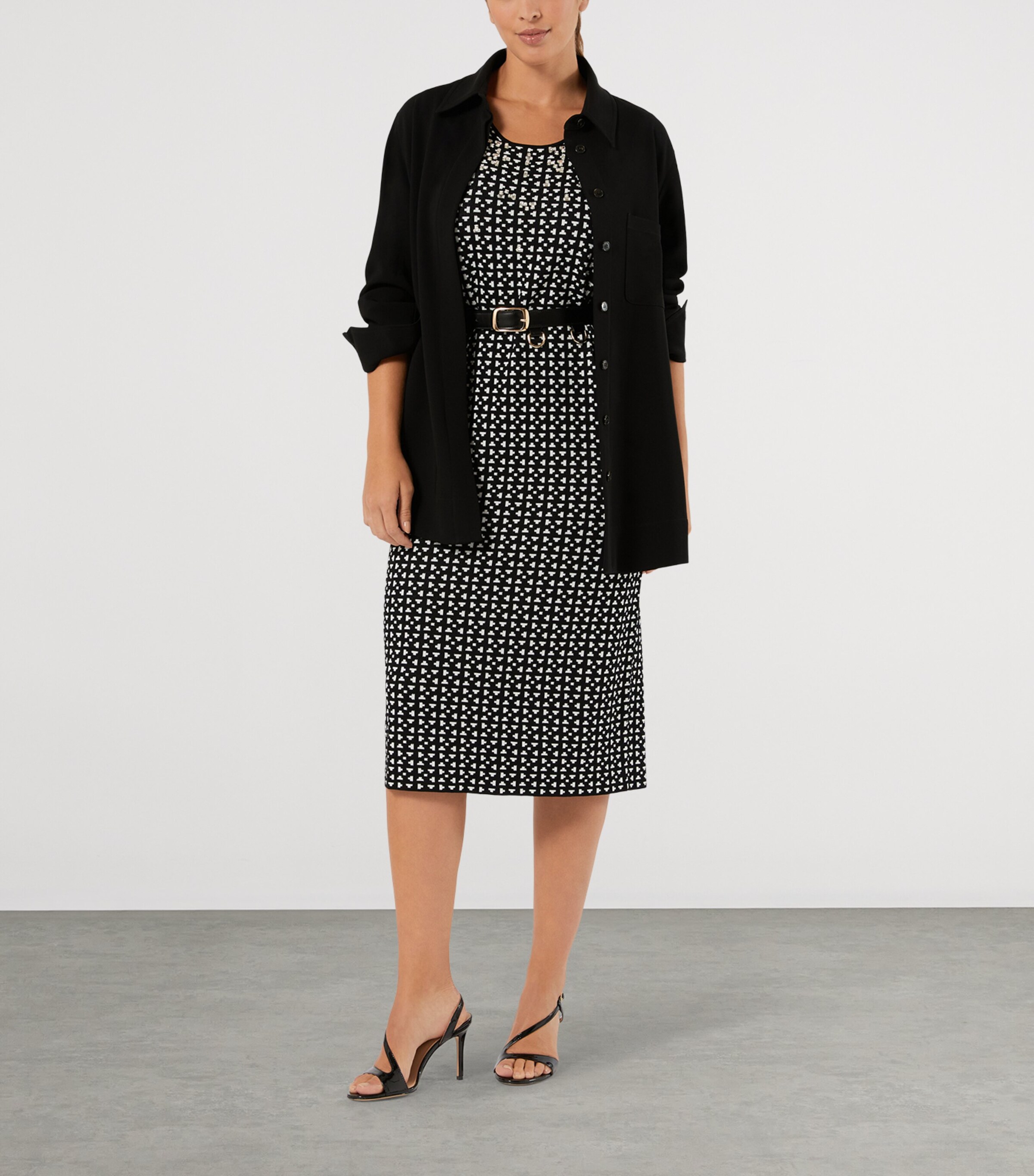 Marina Rinaldi Womens Cady Shirt Black Image 2