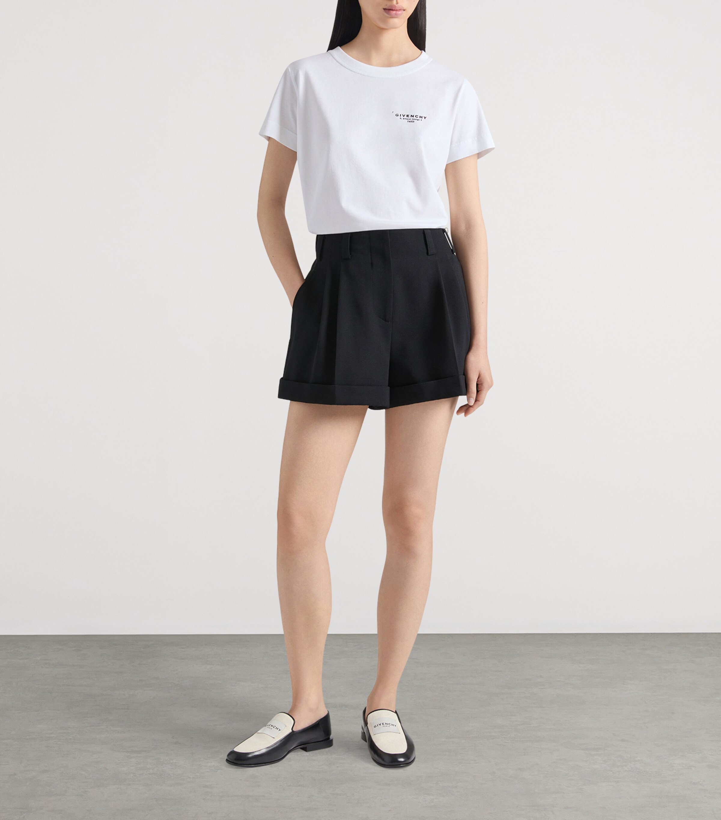Givenchy Wool Elasticated-Waist Shorts | Harrods US