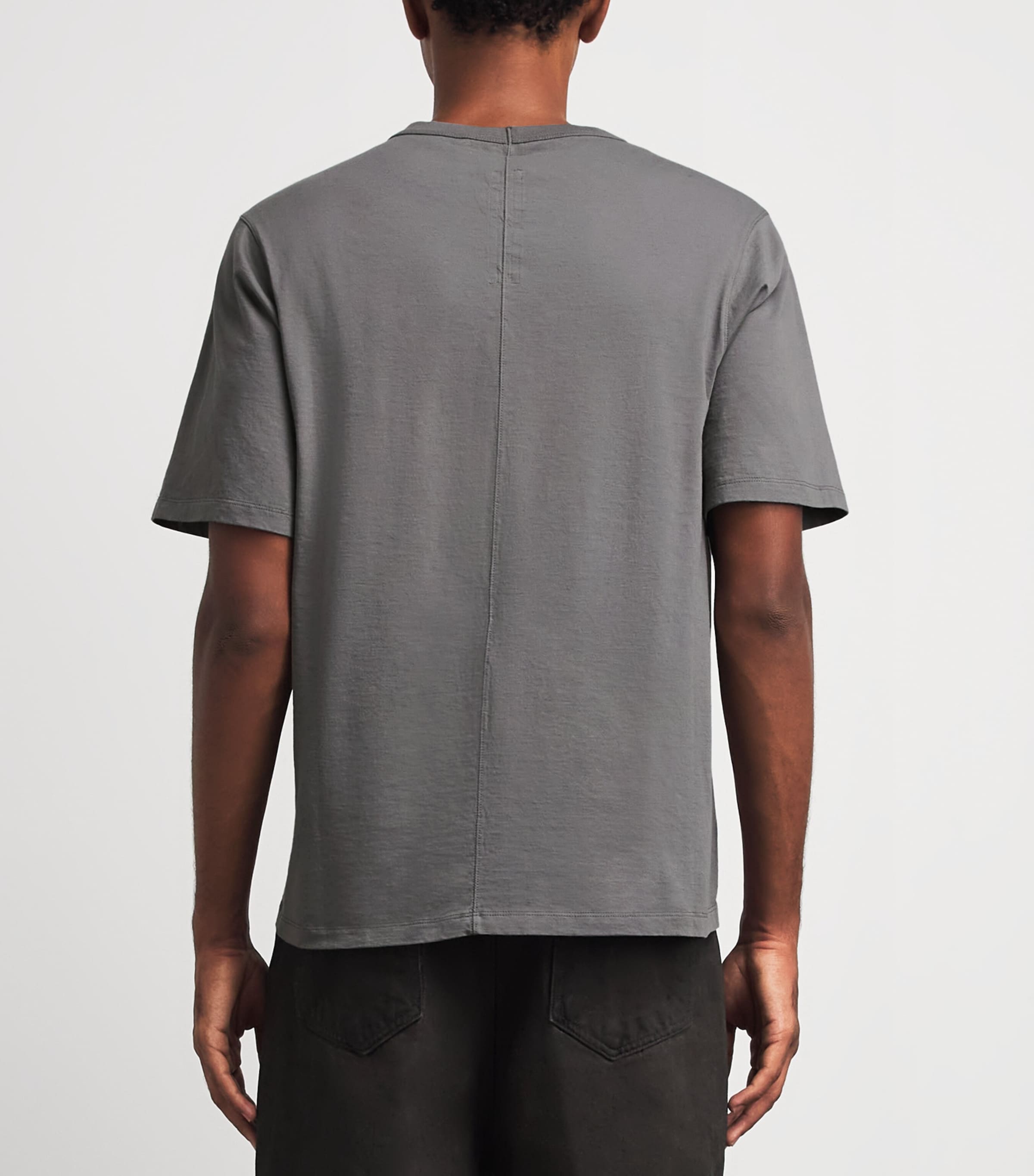Rick Owens Cotton Jersey Brad T-Shirt Steel Image 5
