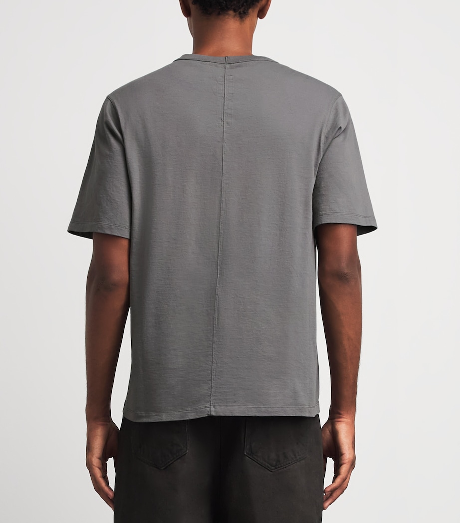 Rick Owens Cotton Jersey Brad T-Shirt Steel Image 5