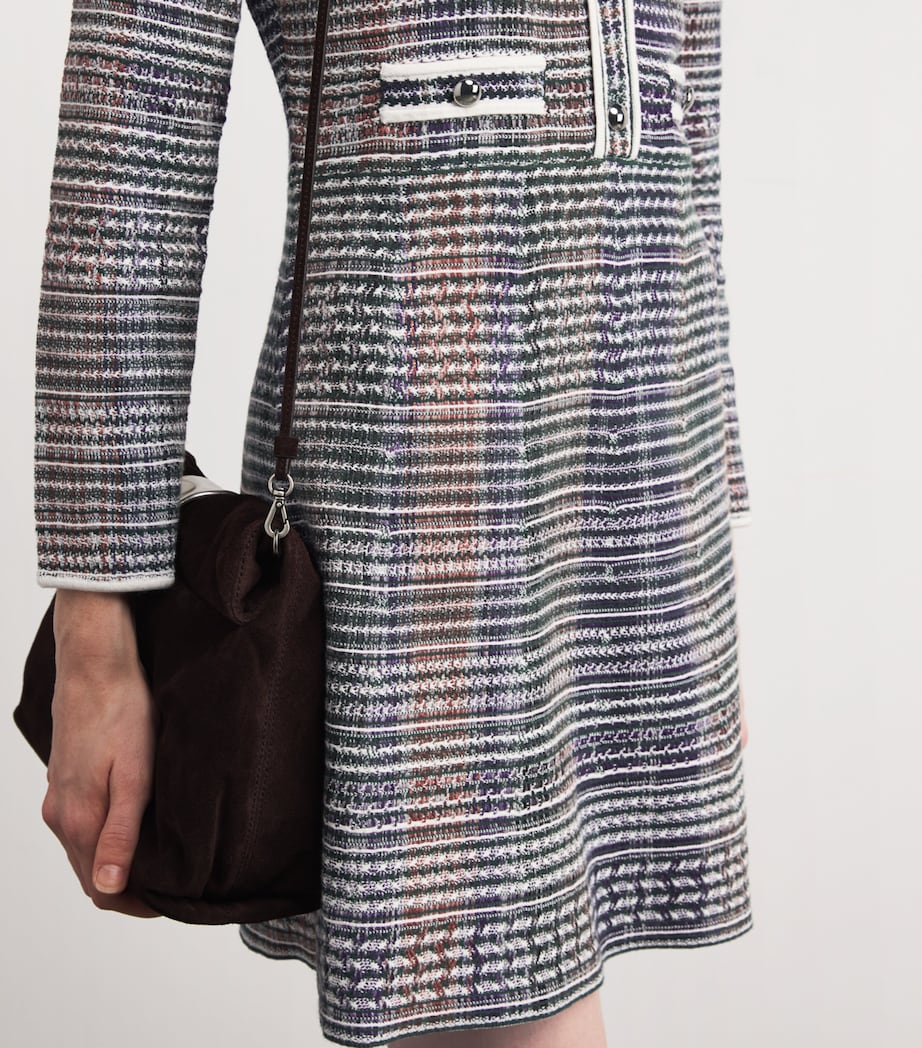 Lauper Knit Mini Dress G0714 HNTER GRN MLTI Image 4