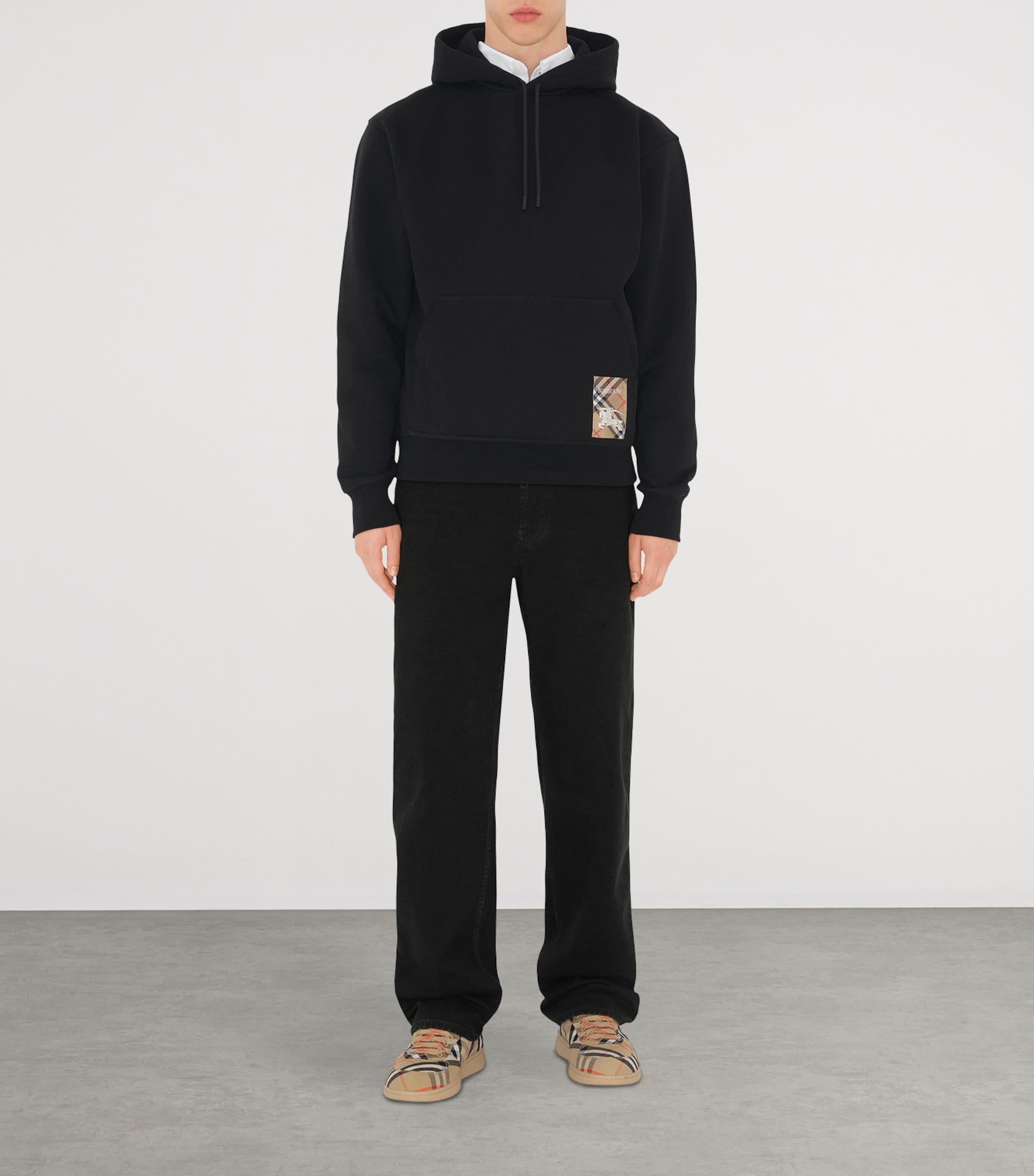 Check Label Hoodie BLACK Image 2