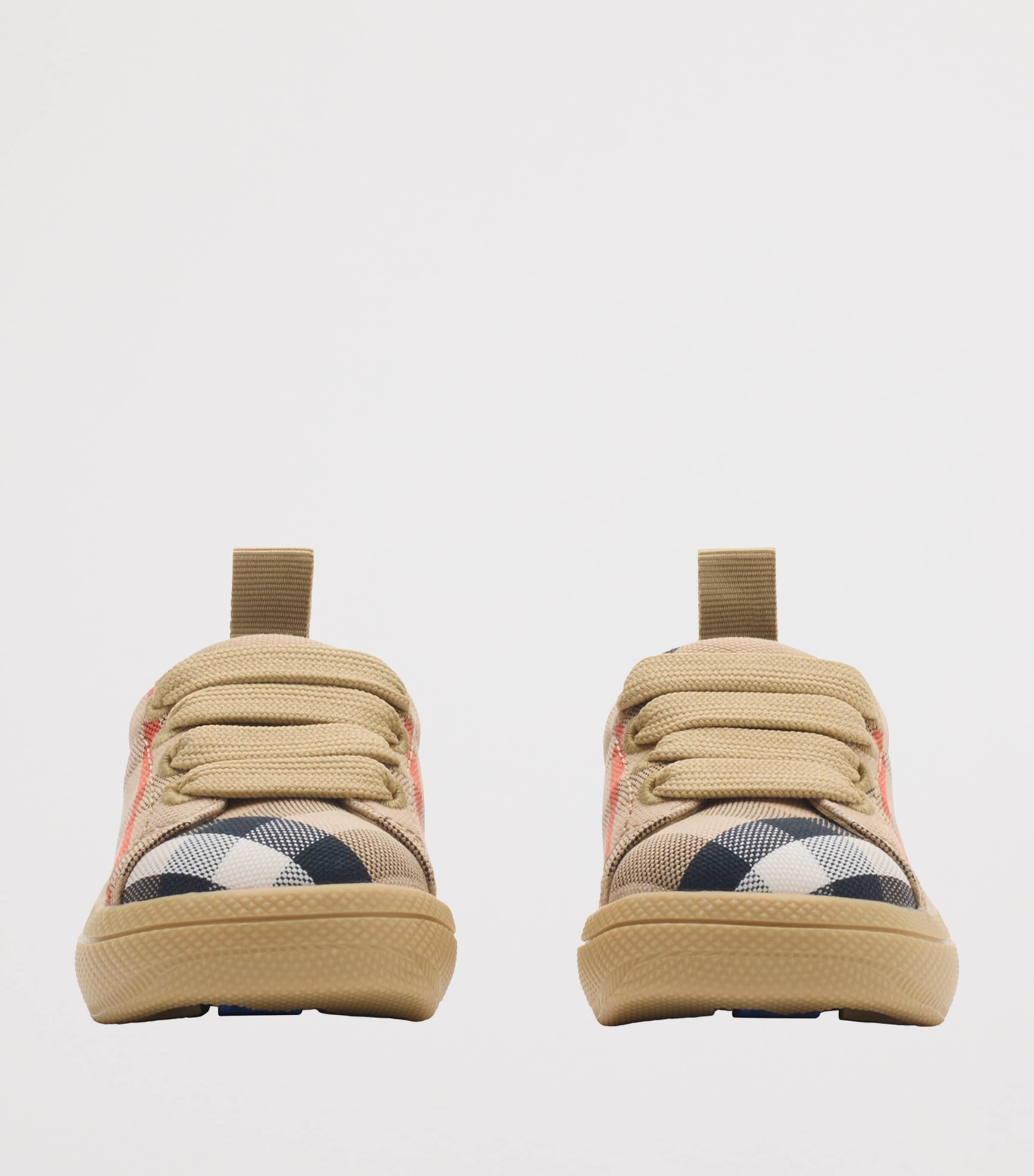 Cotton Check Sneakers SAND IP CHECK Image 2