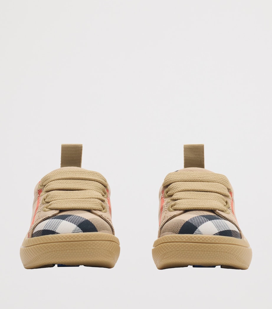 Cotton Check Sneakers SAND IP CHECK Image 2