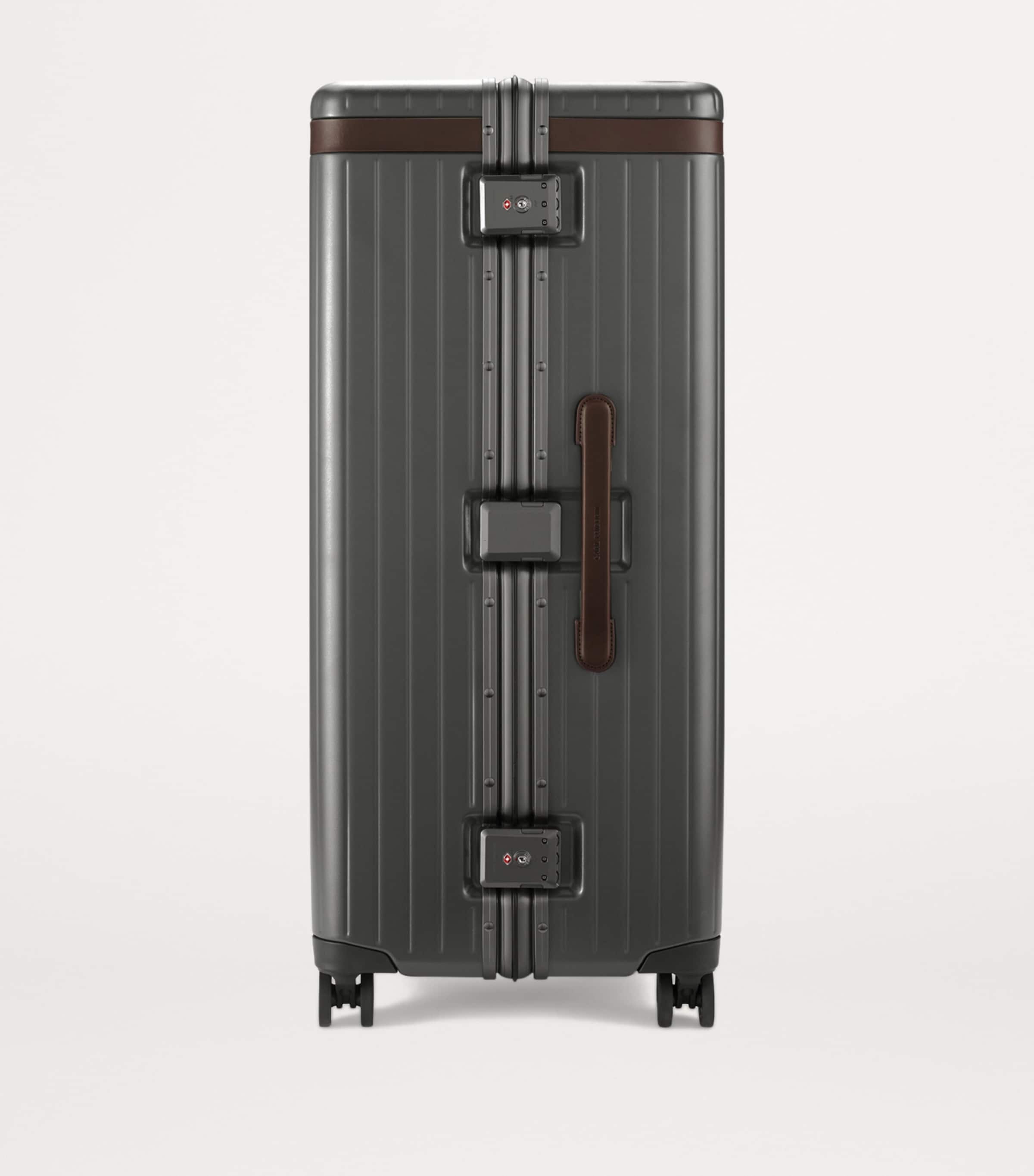 The Large Check-In Suitcase (78.5cm) GREY/ CHOCOLATE Image 4