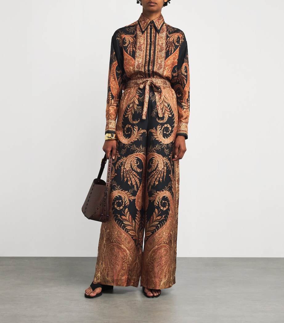 Silk Paisley Hypnotic Shirt BLACK PAISLEY Image 2