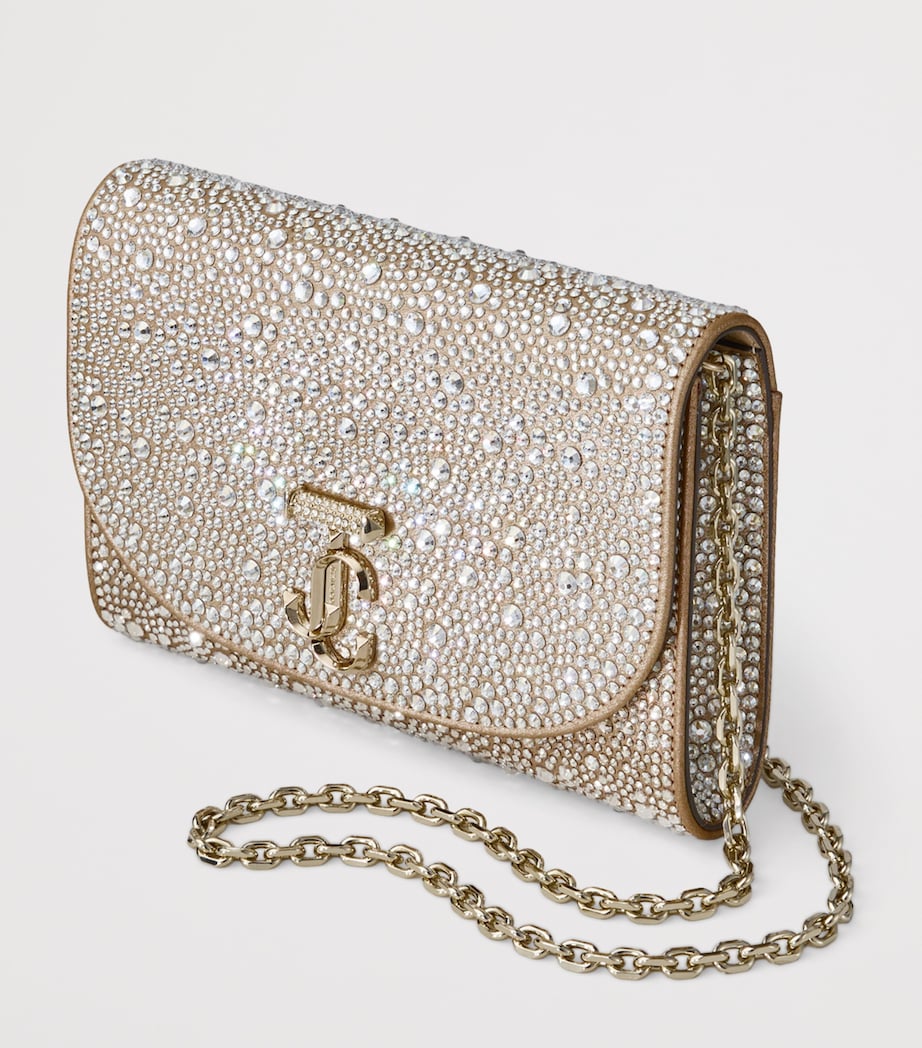 Crystal-Embellished Curve Clutch Bag GOLD/CRYSTAL/SHINY G Image 3