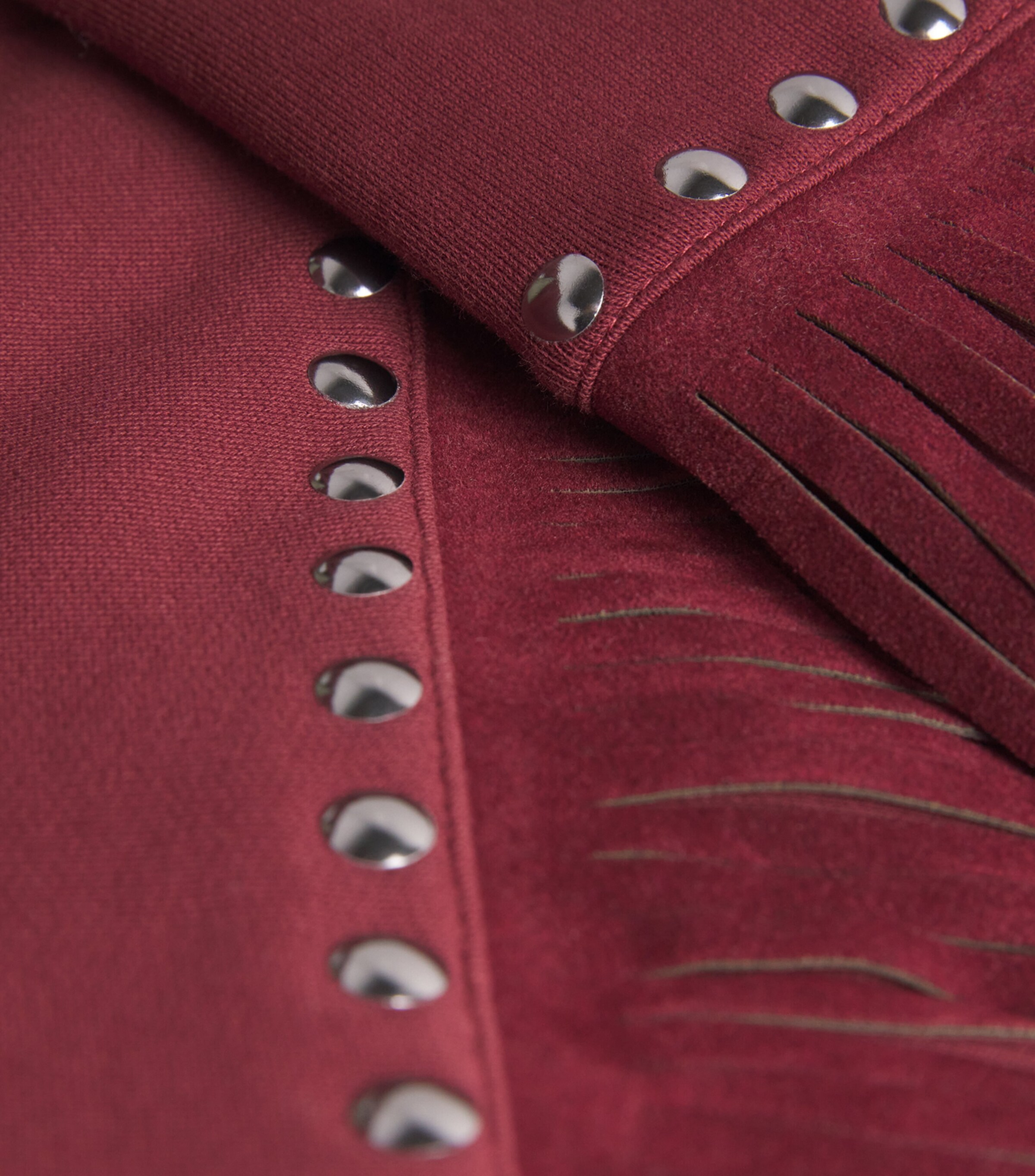 Organic Cotton-Blend Reign Flared Sweatpants 4748 VINO ROSSO Image 5