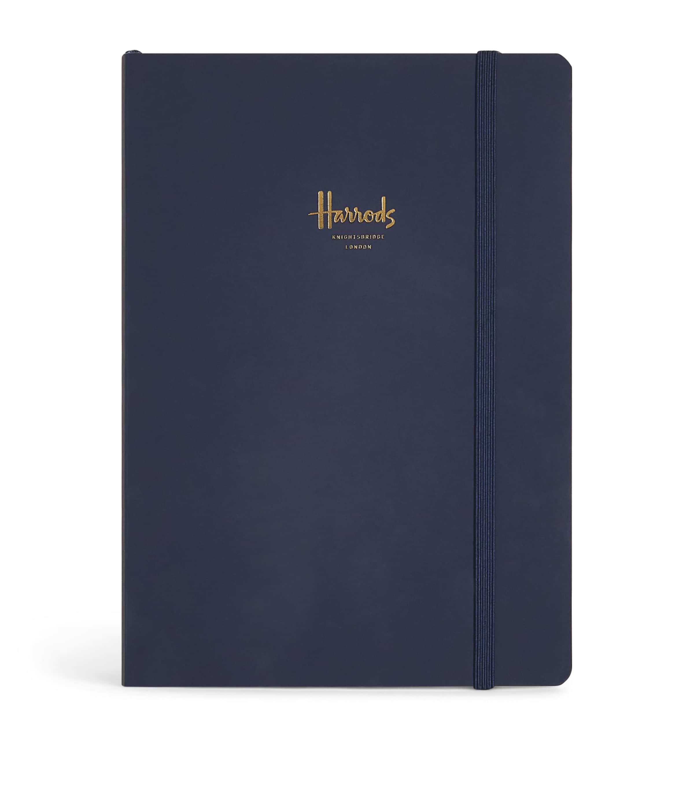 Harrods Logo A5 Notebook Navy Image 1
