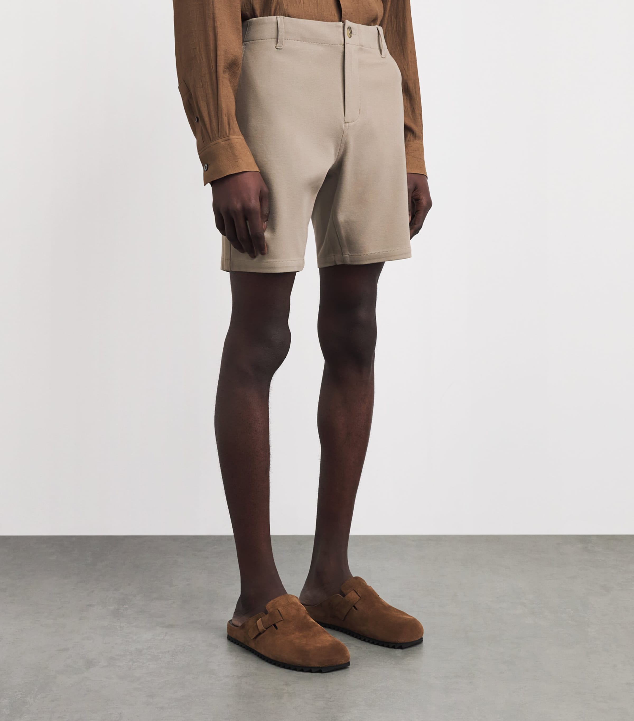 PAIGE Mens Rickson Shorts Warm Birch Image 4