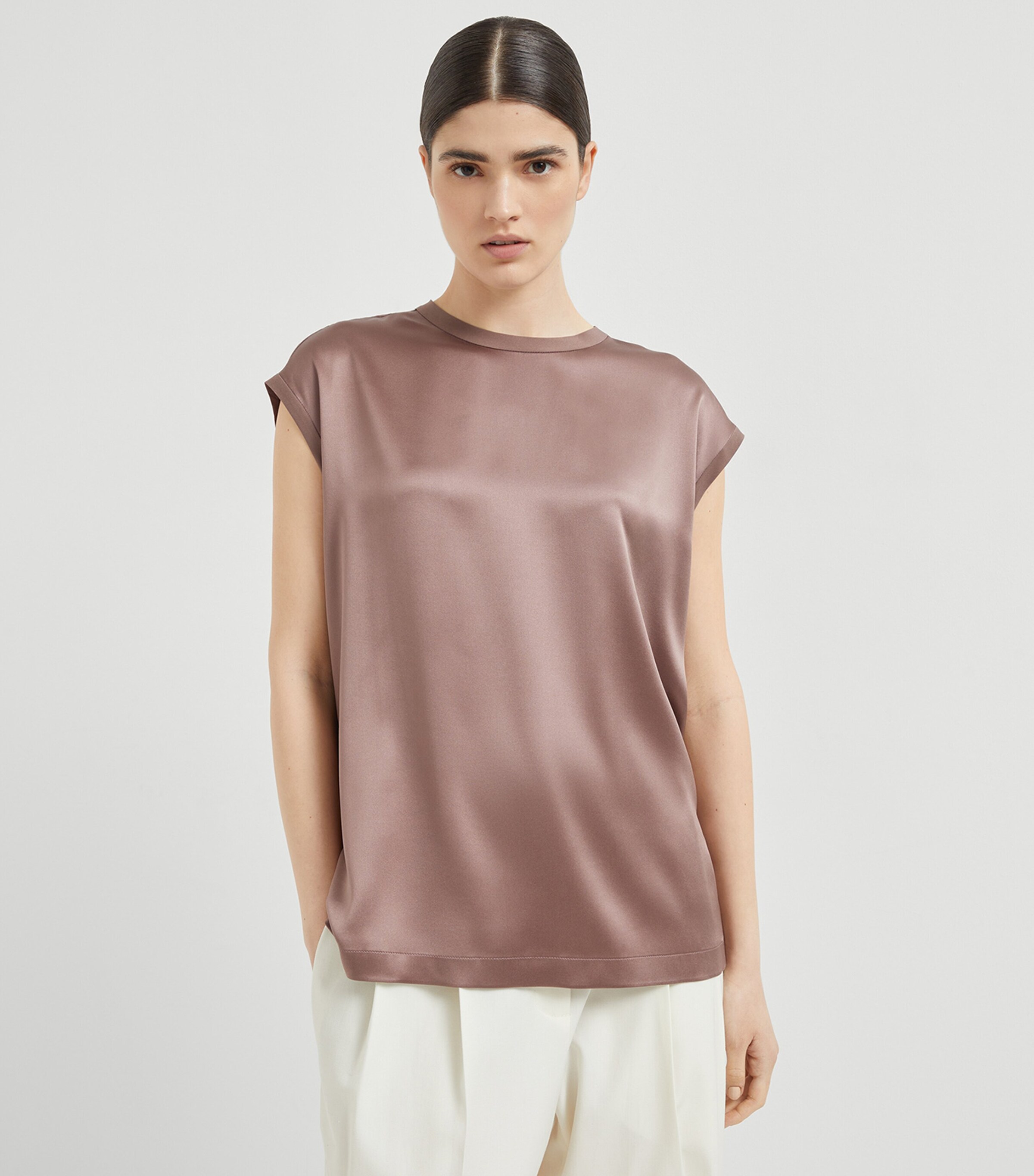 Stretch-Silk T-Shirt C4272 Image 2