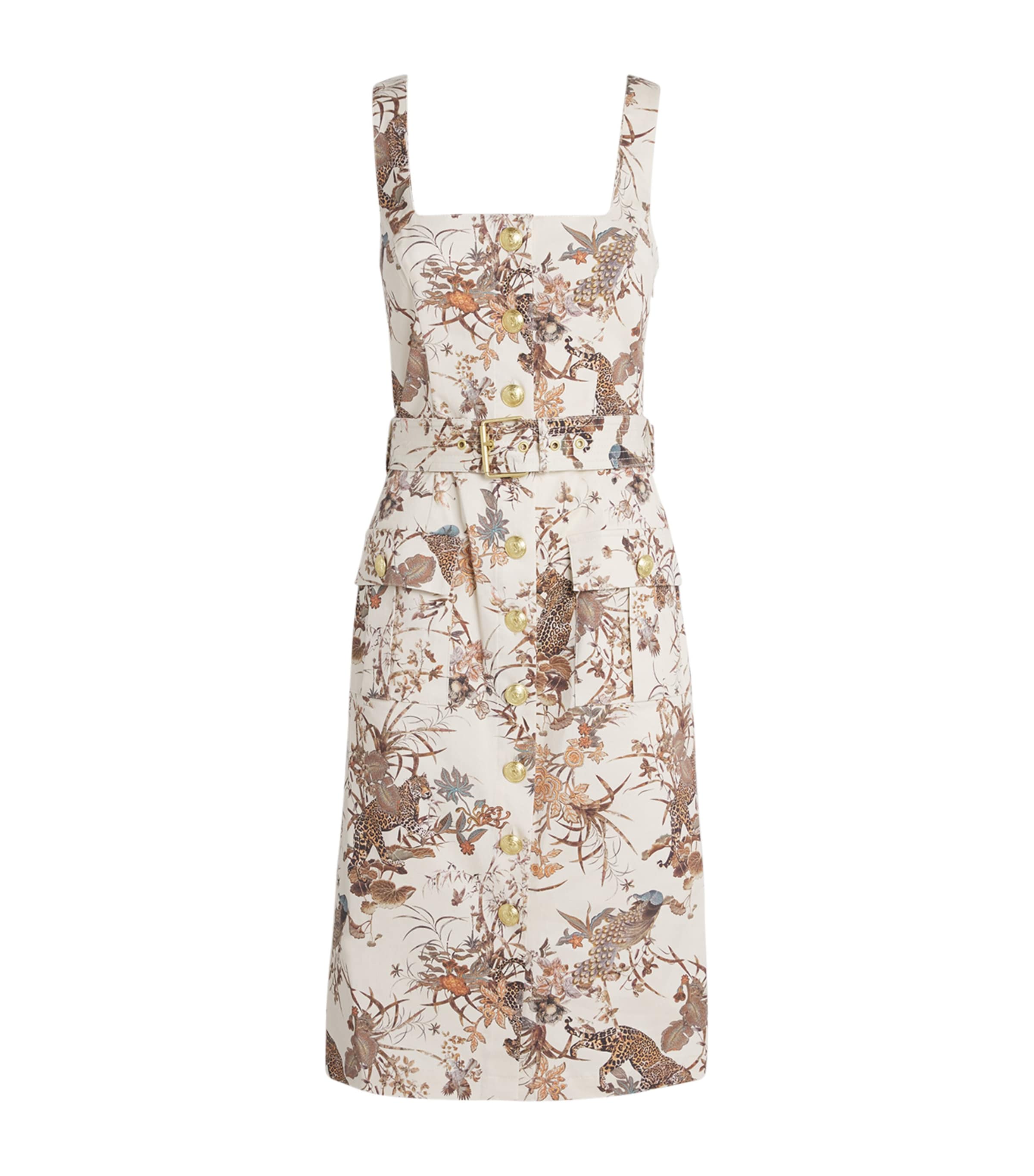 L Agence Stretch-cotton Idy Midi Dress