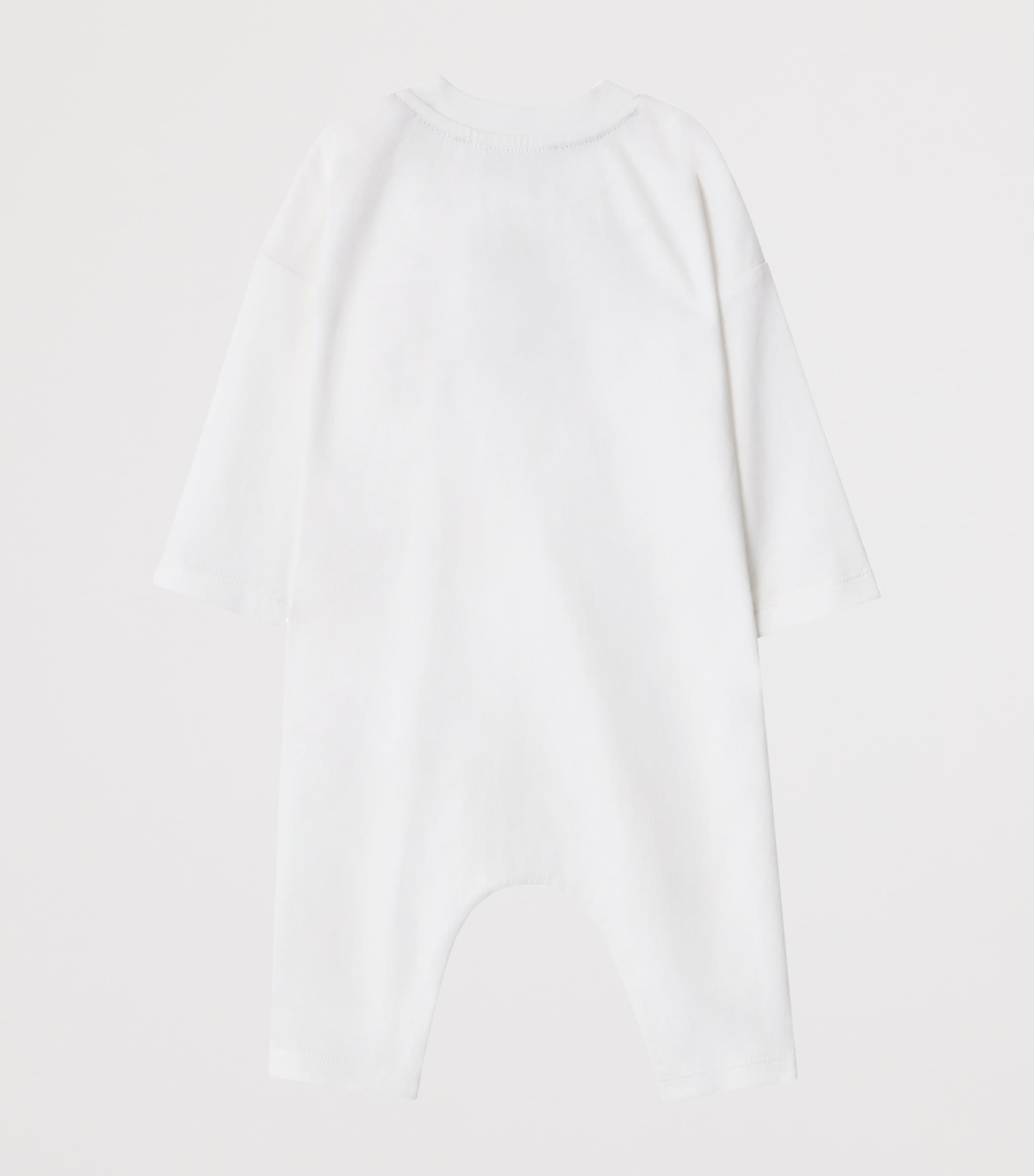 Cotton EKD Check Playsuit (1-18 Months) WHITE Image 2