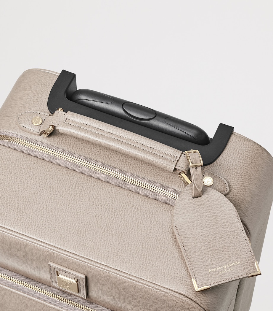 Leather Cabin Suitcase TAUPE Image 7