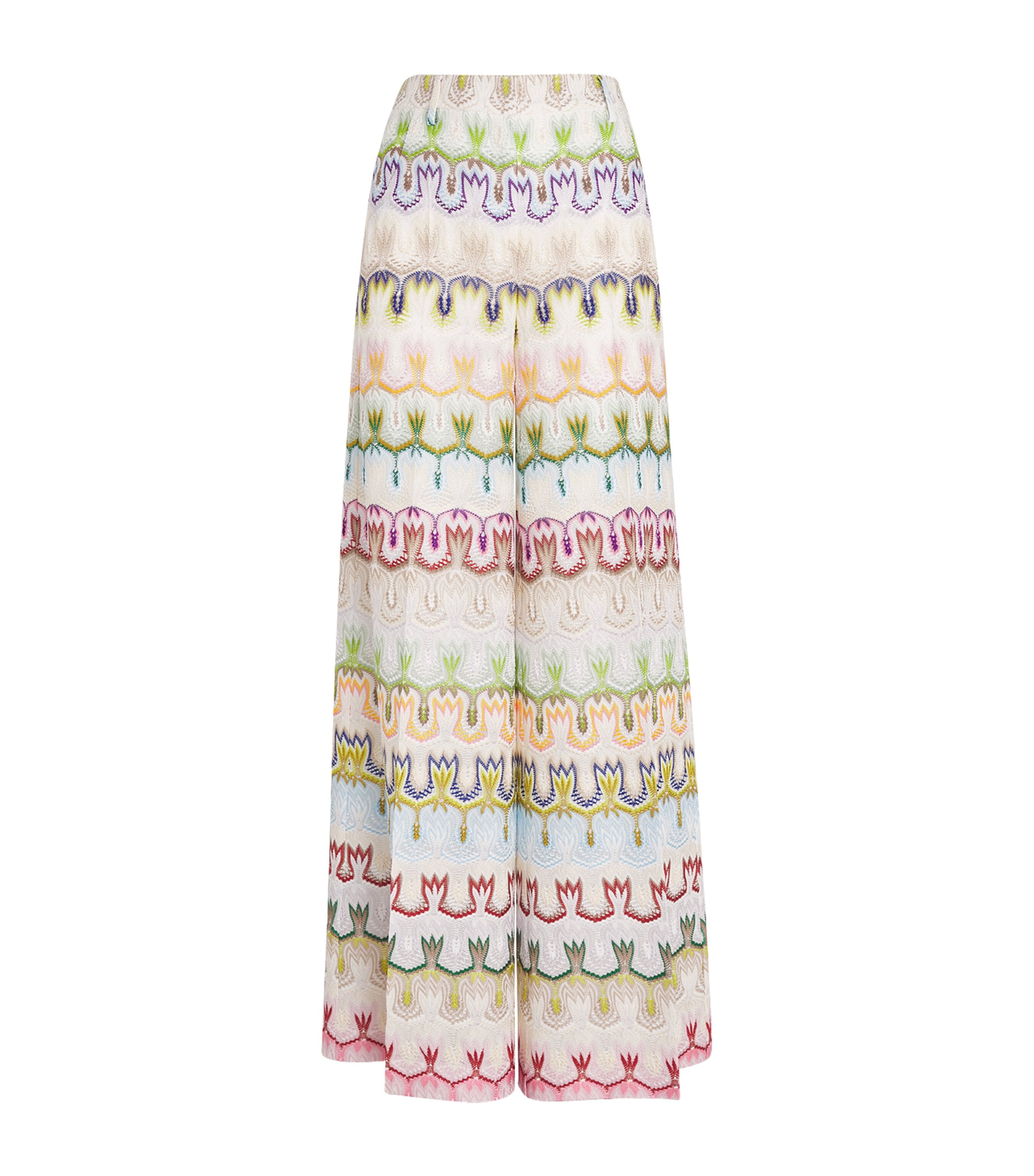 Shop Missoni Knitted Wide-leg Trousers