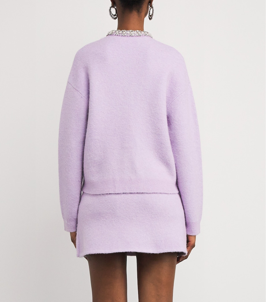 Crystal-Embellished Cardigan LILAC Image 4