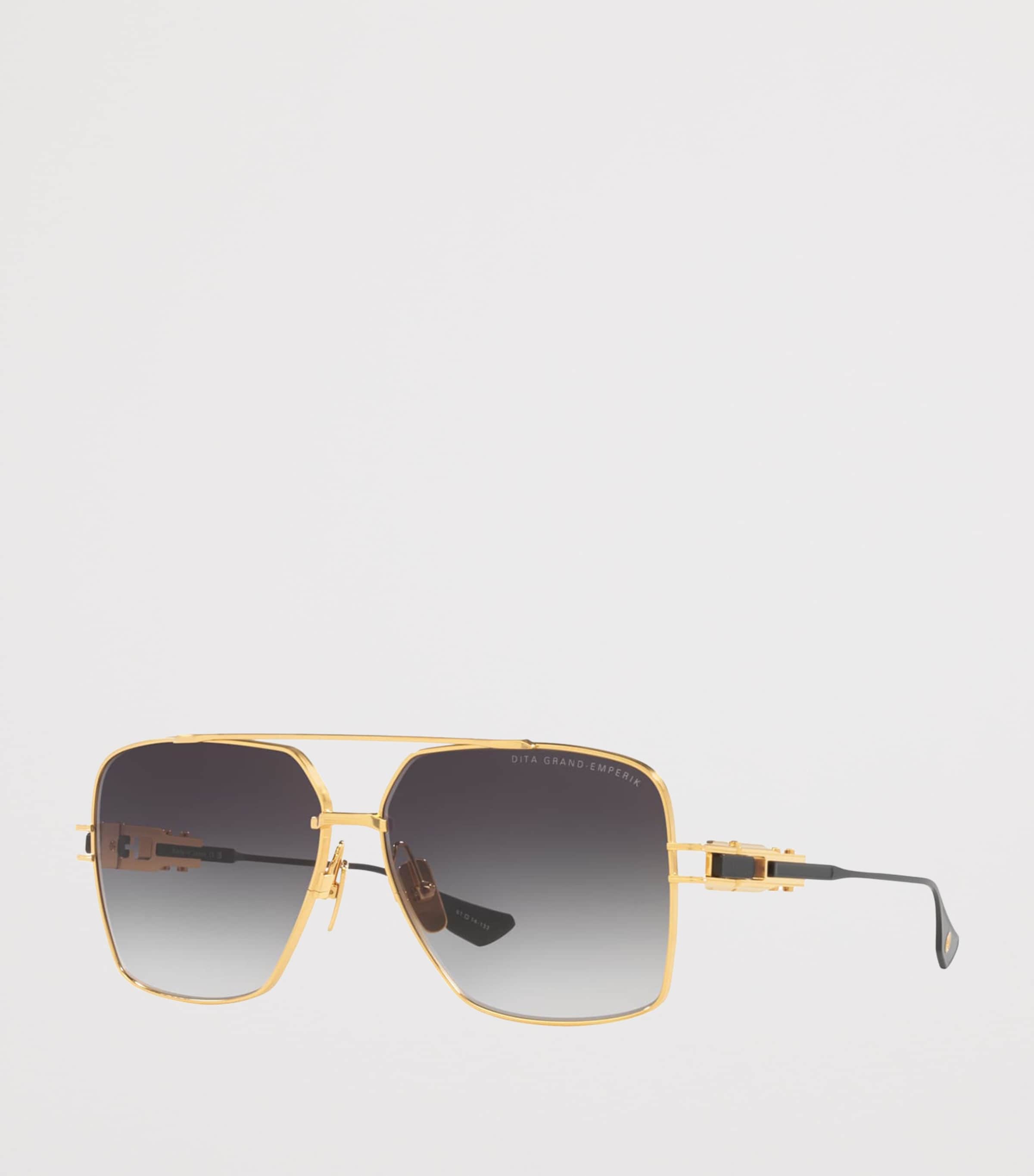 DITA Grand-Emperik Rectangle Sunglasses Gold Image 2