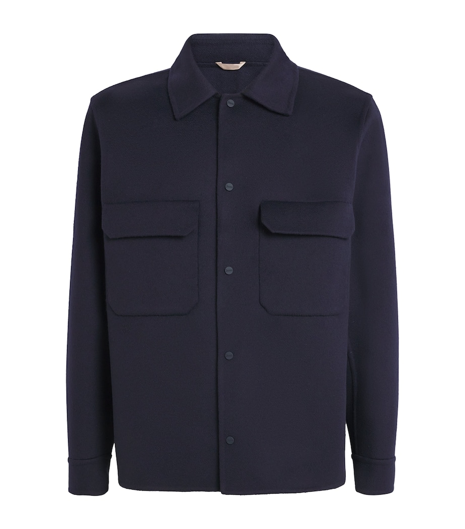 Wool Shirt Jacket 9200BLUE Image 1