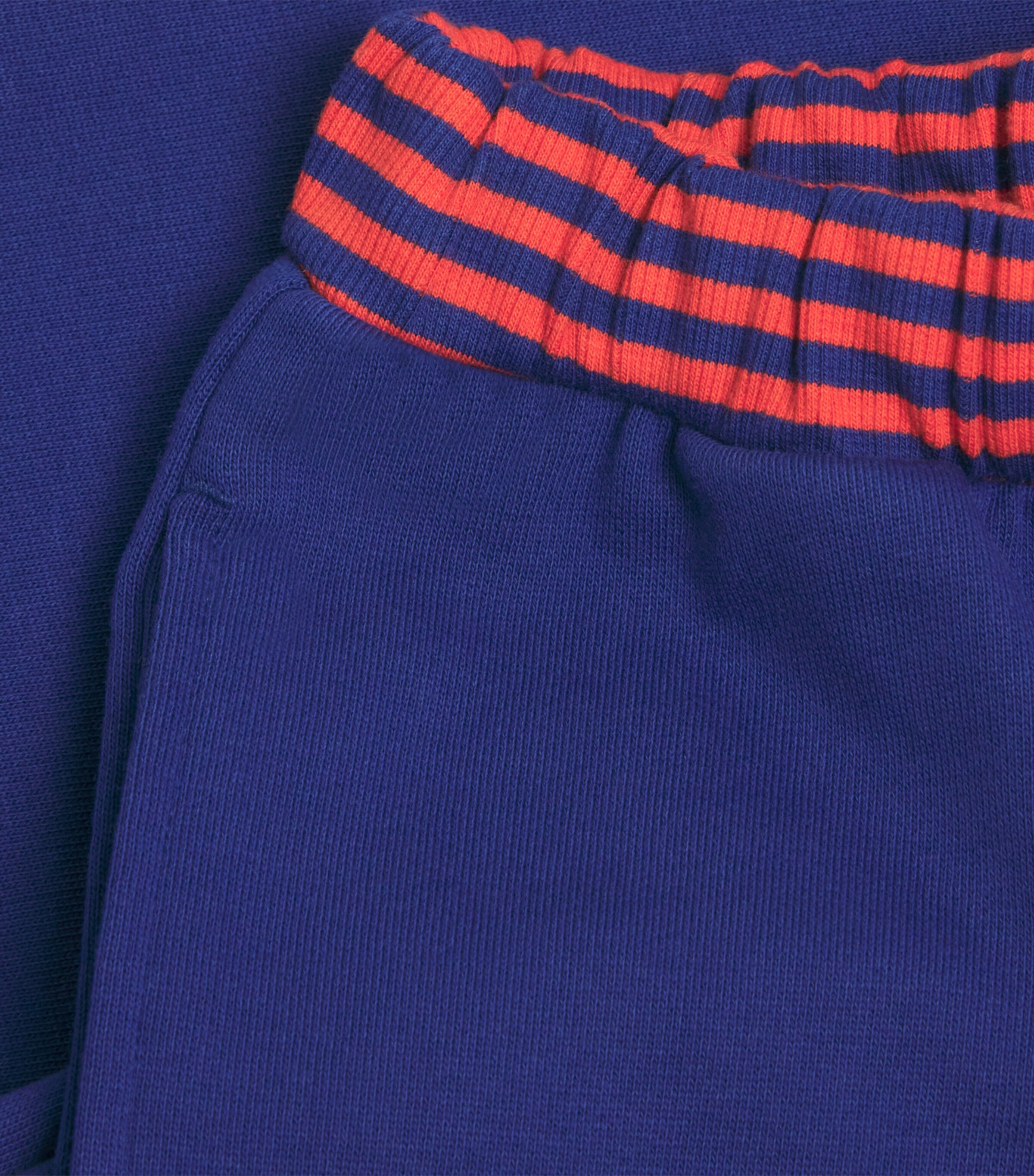 Mini Rodini Organic Cotton Stripe-Rib Sweatpants (3-11 Years) Image 3