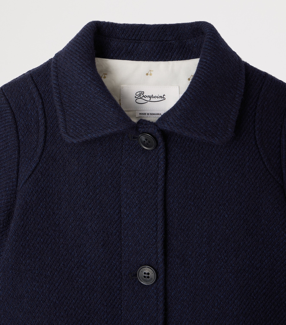 Bonpoint Cotton-Wool Coat (4-8 Years) Marine Image 3