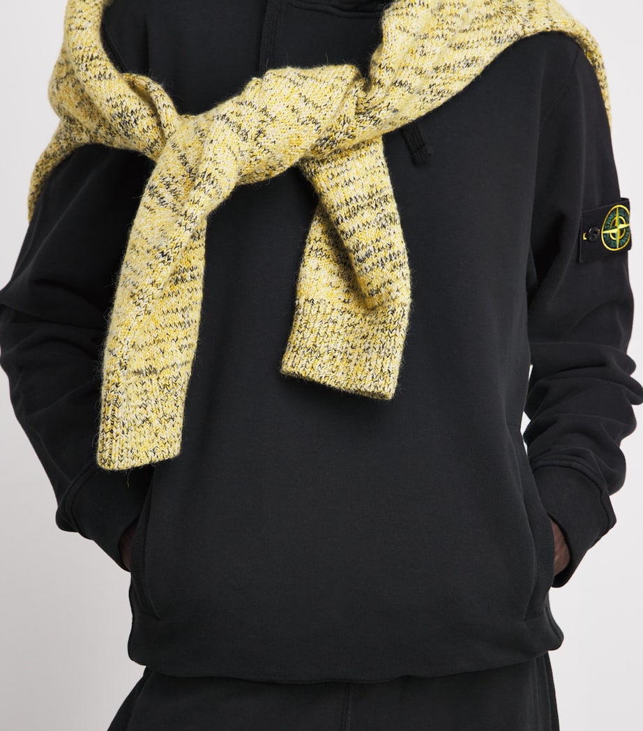 Stone Island Mens Organic Cotton Compass Hoodie Image 3