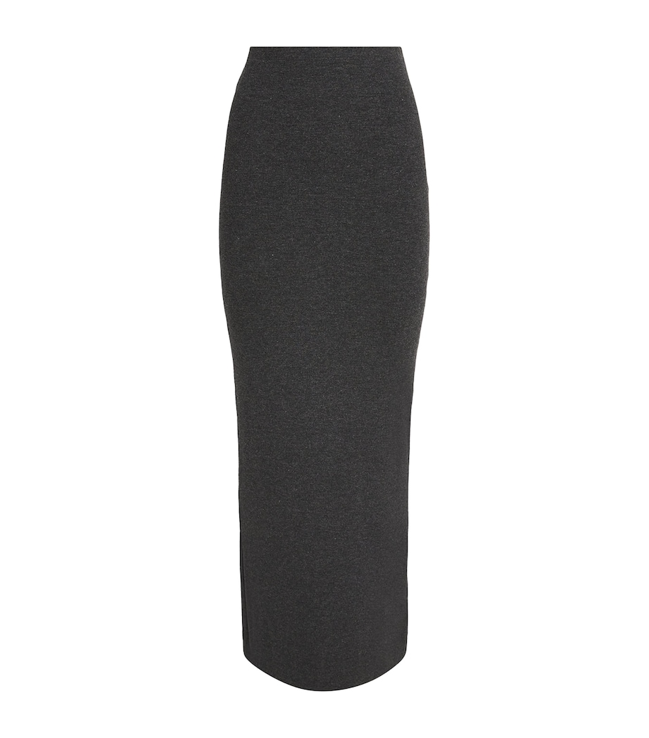 Ribbed Emma Maxi Skirt HEATHER CHARCOAL CHA Image 1