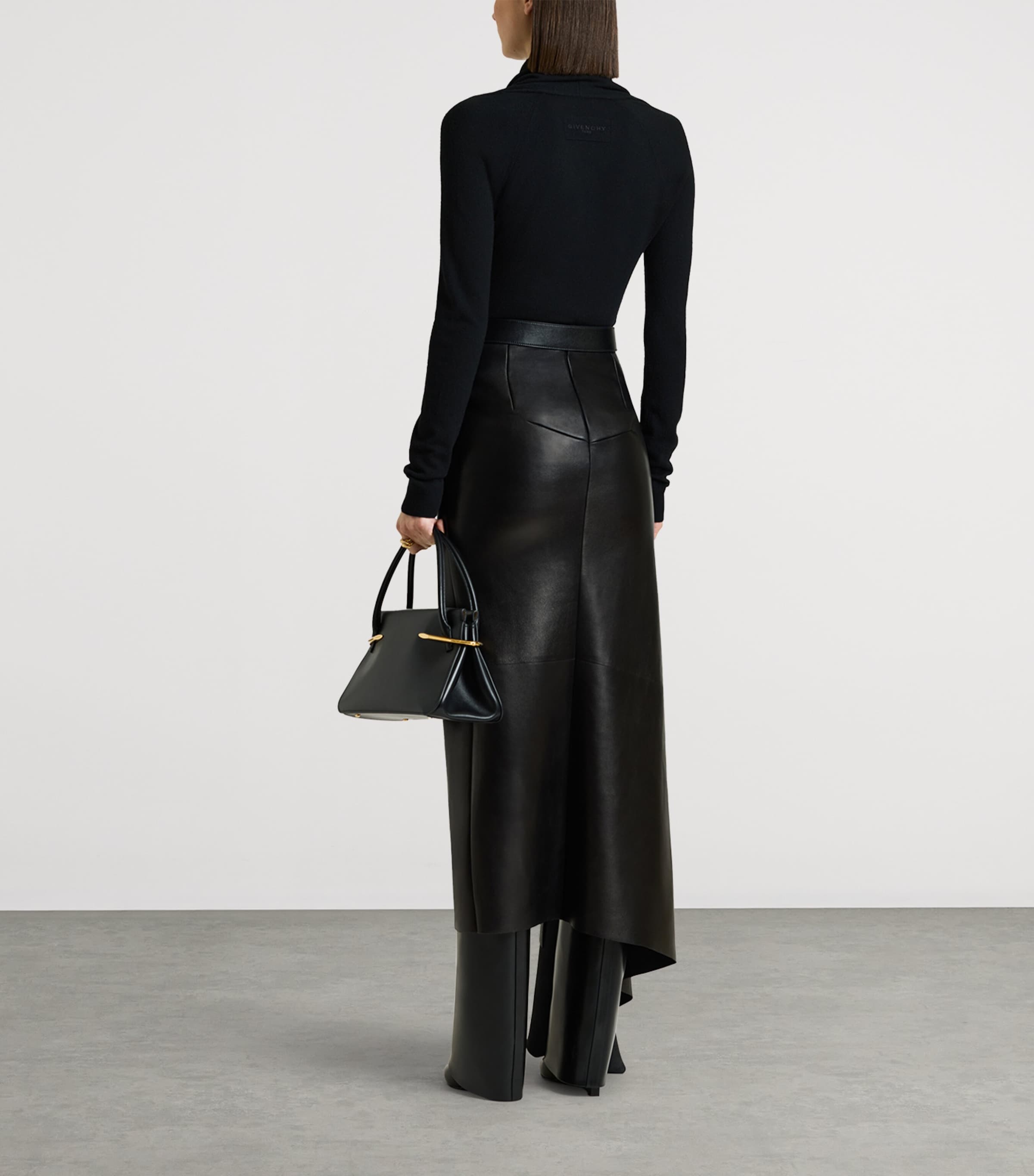 Givenchy Womens Wool Draped Sweater Image 5