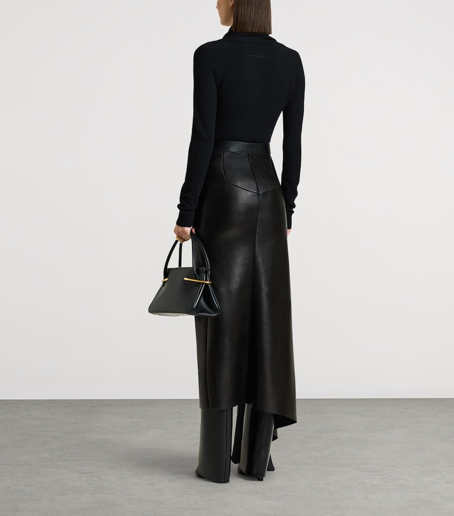 Givenchy Womens Wool Draped Sweater Image 5